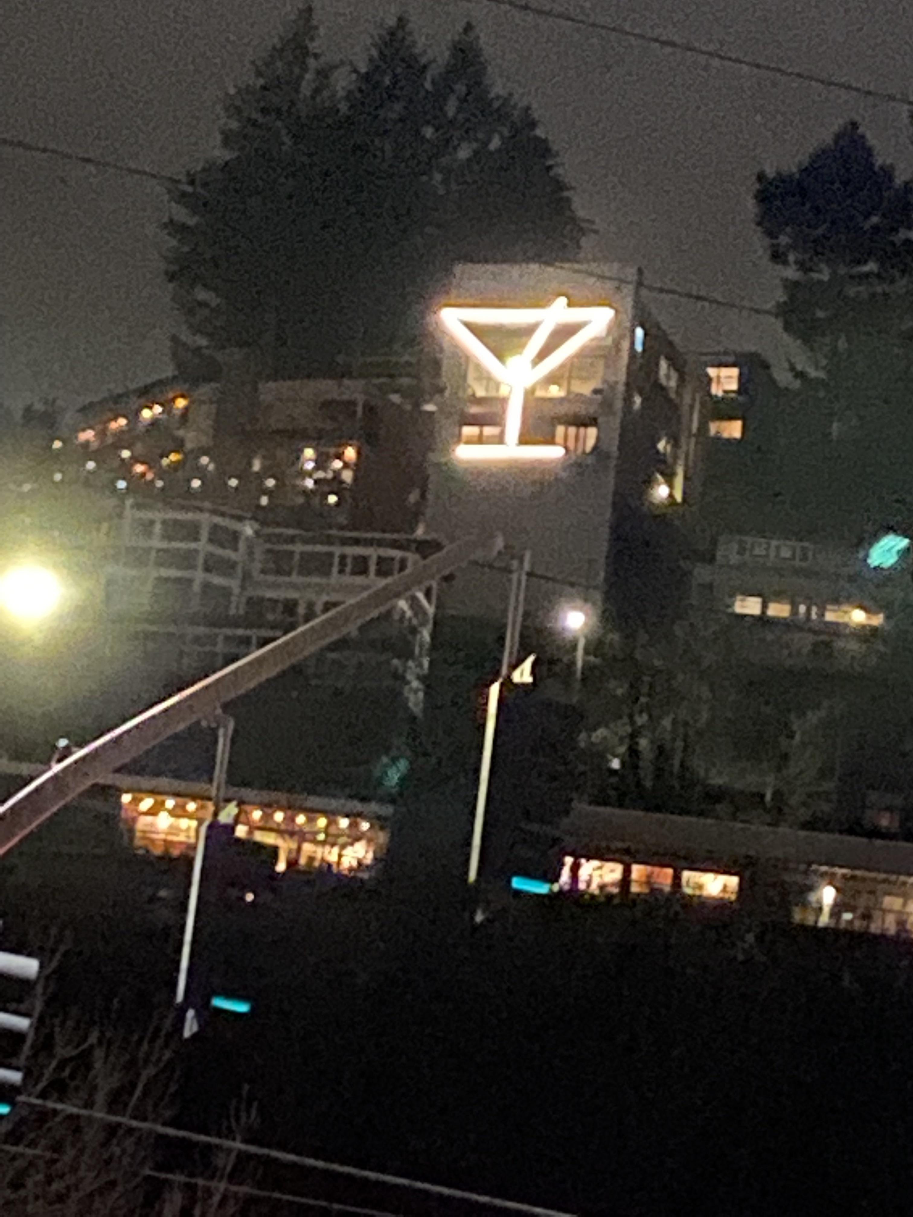 All is right in Portland when the martini glass appears! Saw it tonight