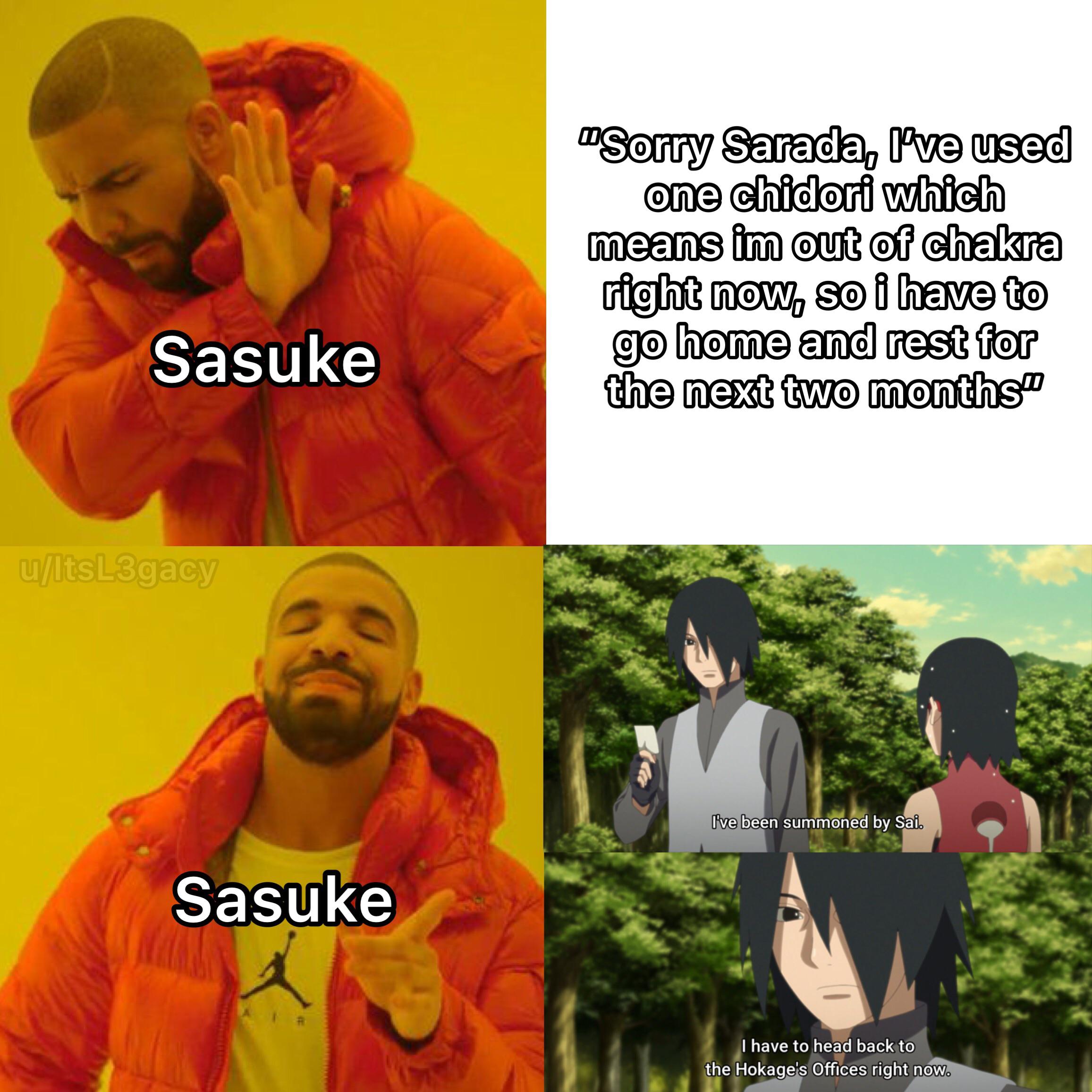 Sorry sarada, sasuke gotta sasuke Boruto