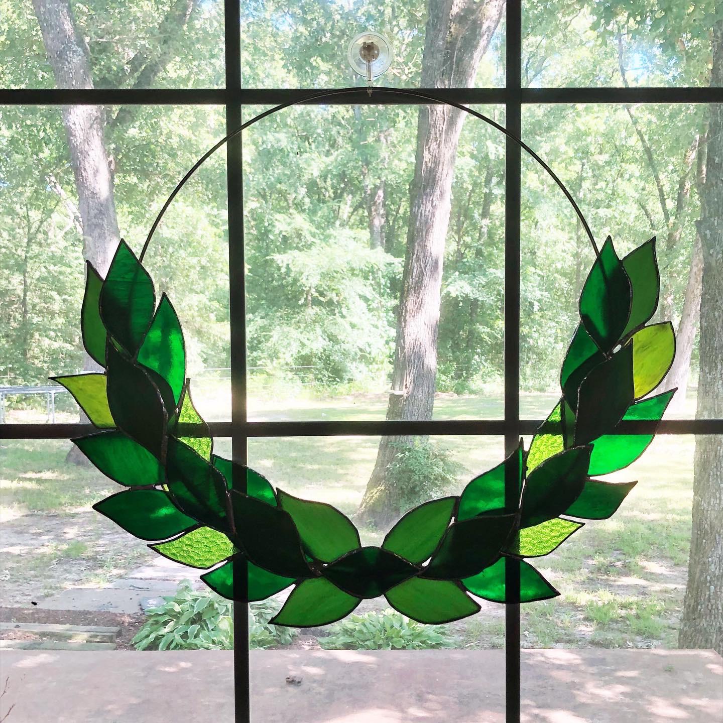 Stained glass wreath r/StainedGlass