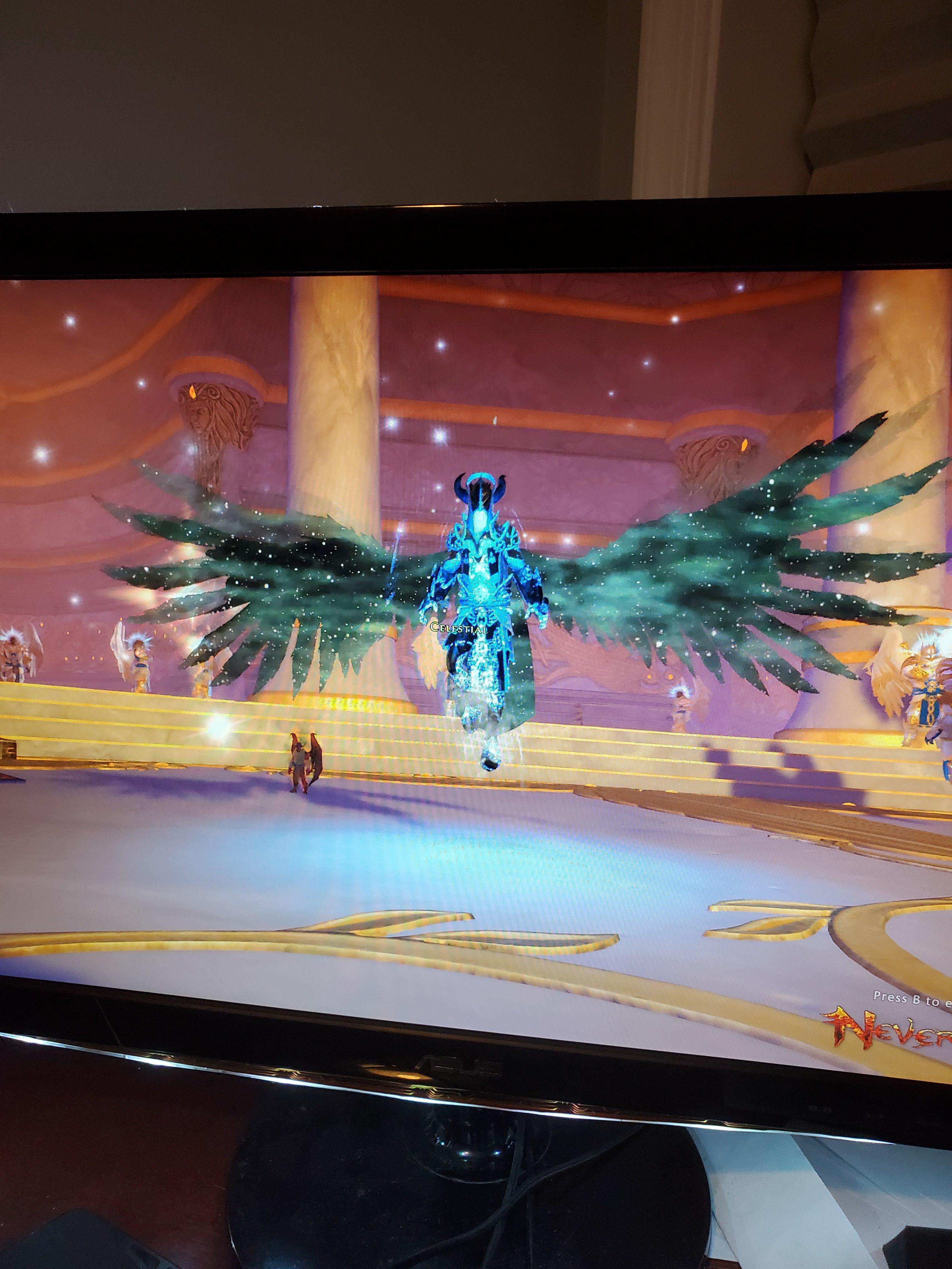 Neverwinter Starfade cape/celestial wings + angel wings