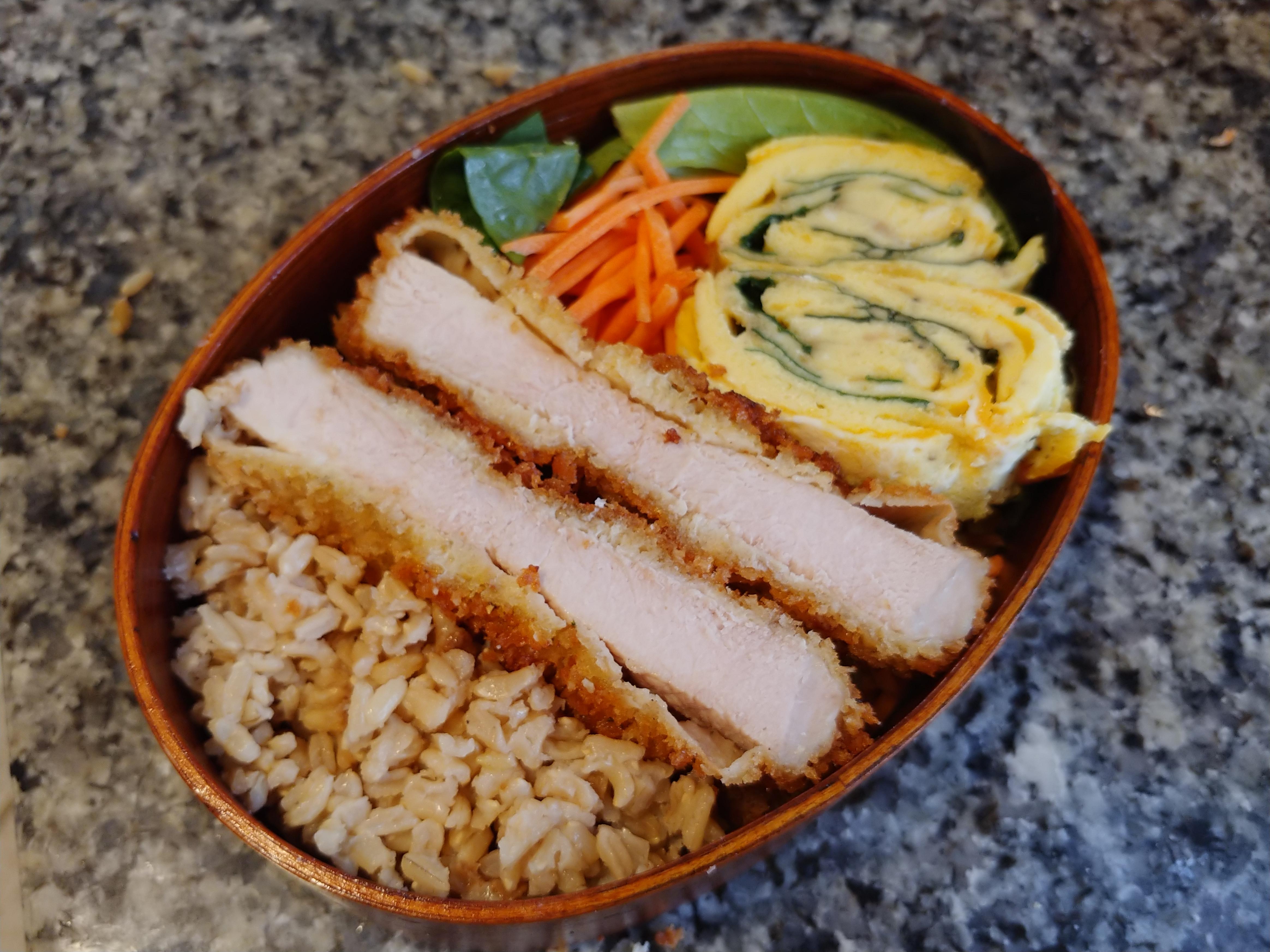 Tonkatsu bento r/JapaneseFood