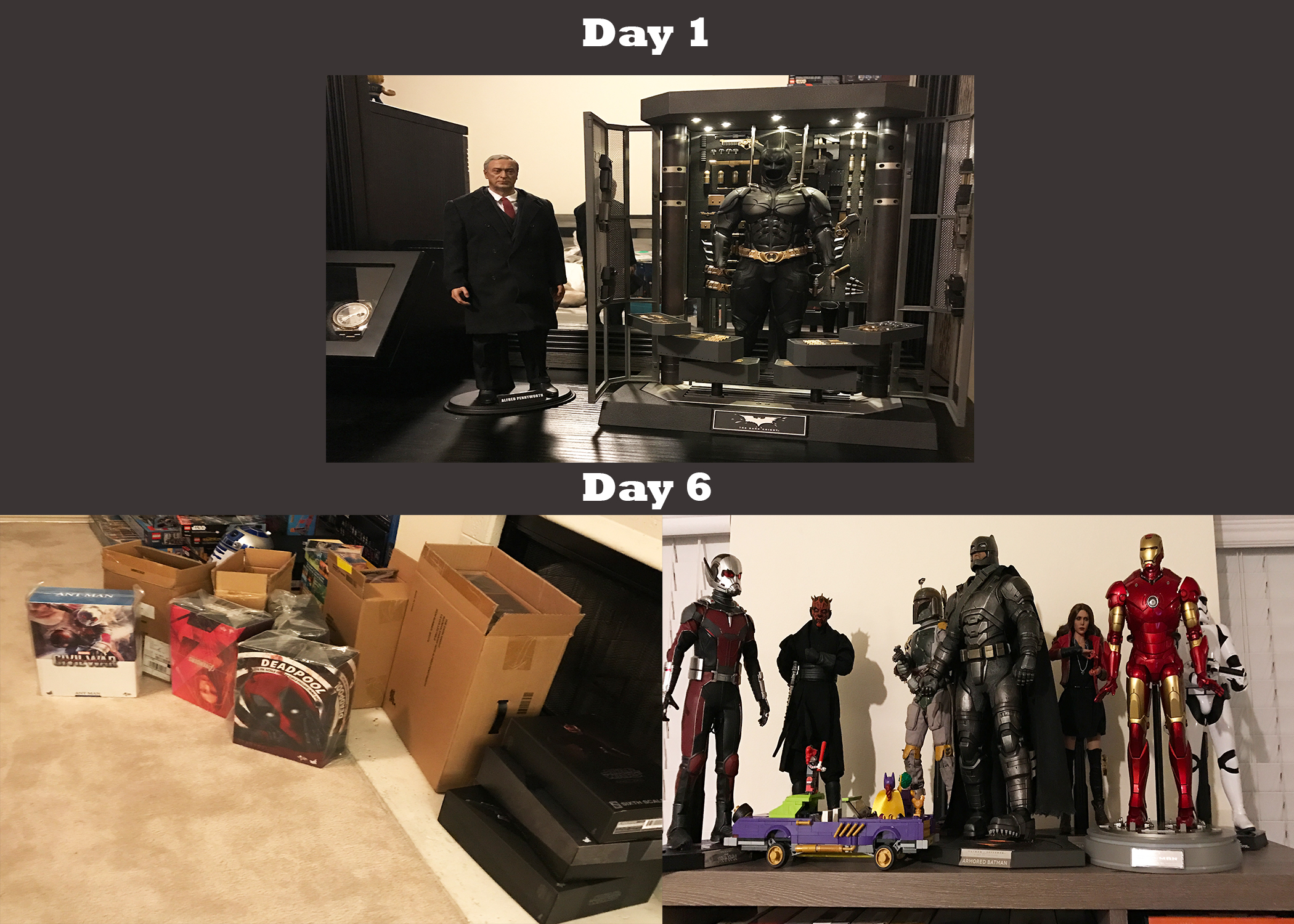 I'm currently on my 6th day of collecting Hot Toys. Things got out of