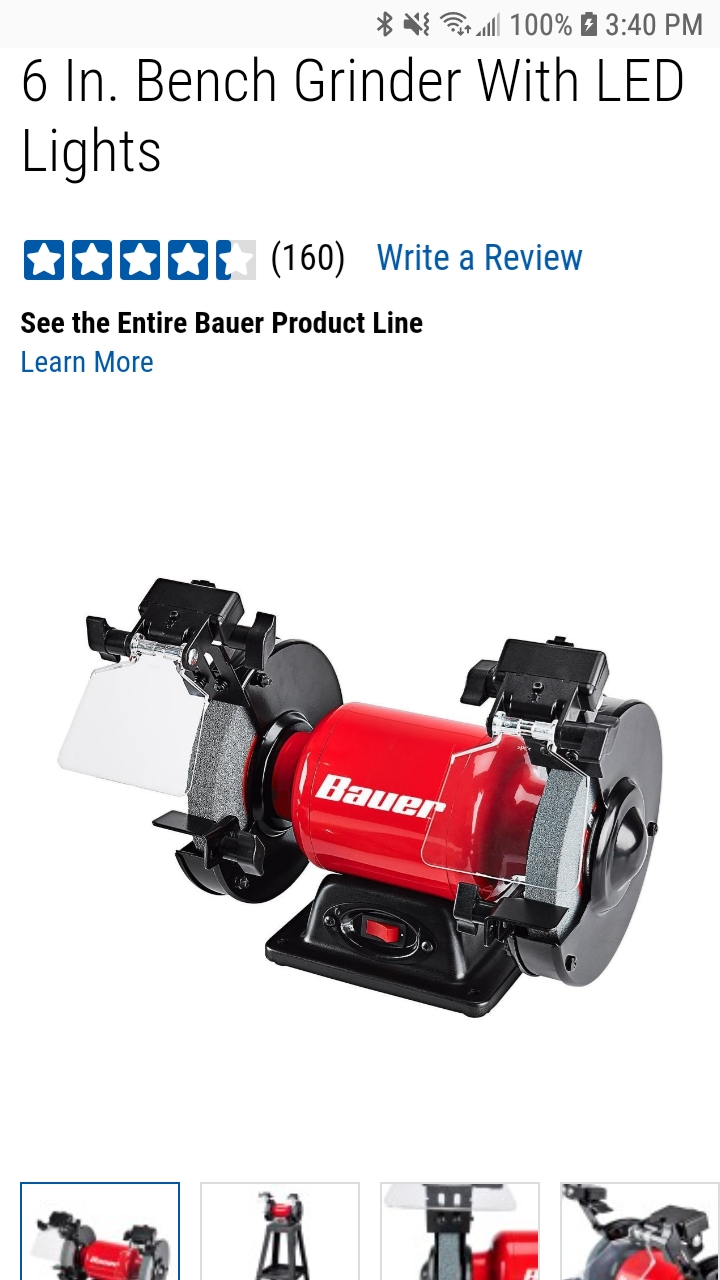 Does anyone know if the bauer 6inch bench grinder ever goes on sale? I