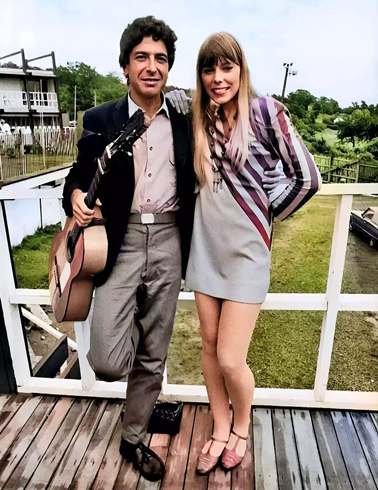 Joni Mitchell and Leonard Cohen, Newport Folk Festival, 1967 r