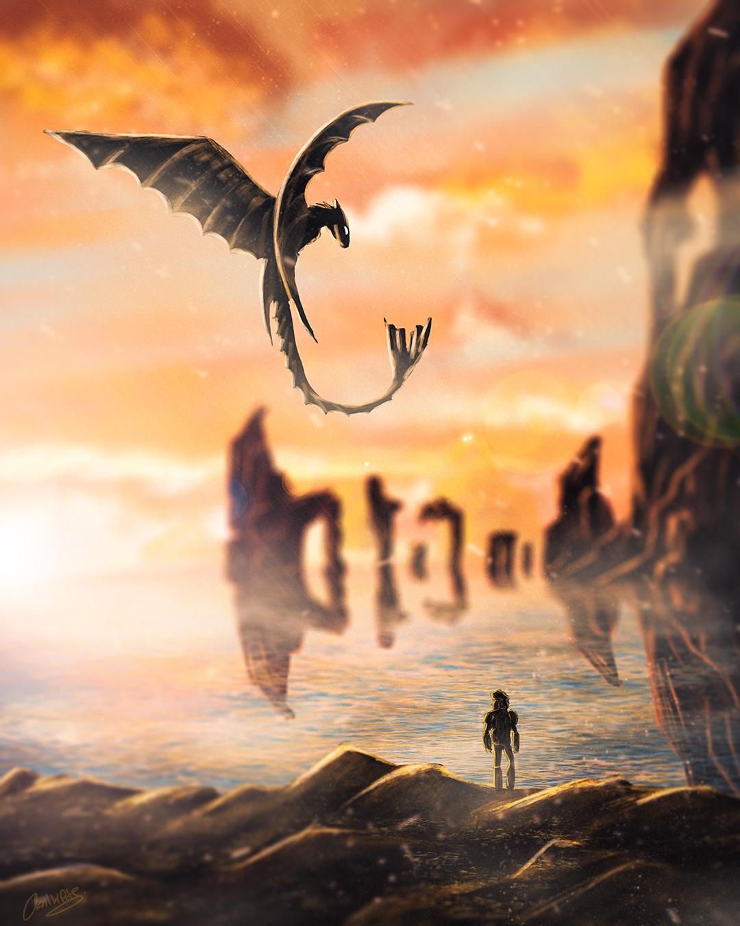 How To Train Your Dragon Digital Painting Fanart