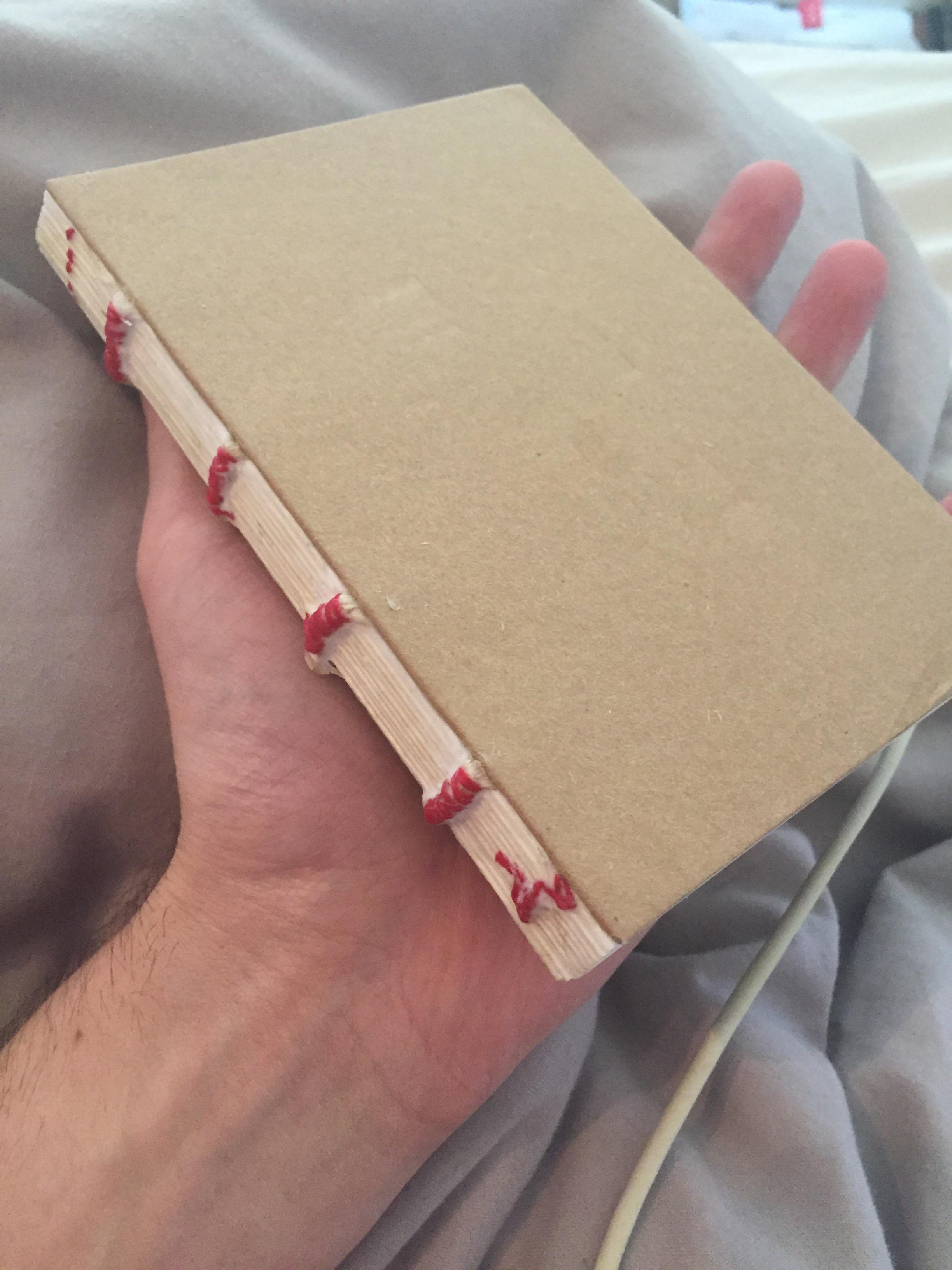 My first attempt at binding, a sketchbook! r/bookbinding