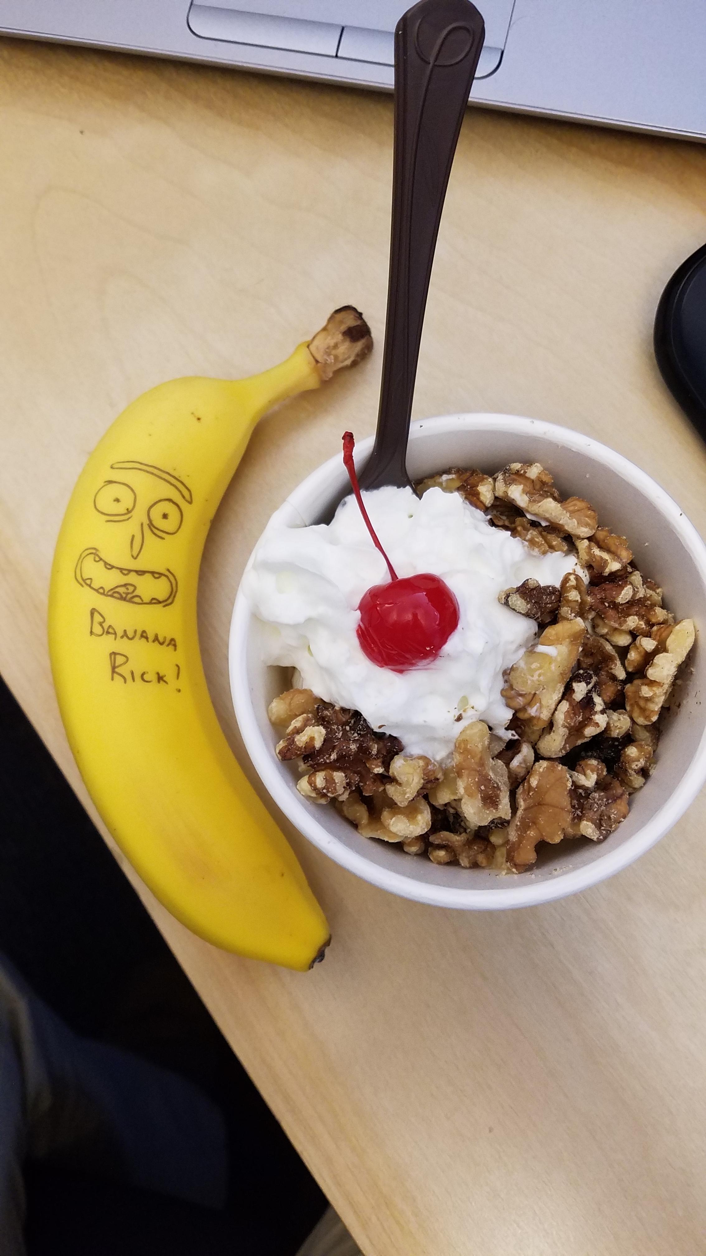 Banana Riiiiiiiiiick! Happy National Banana Split Day r/rickandmorty