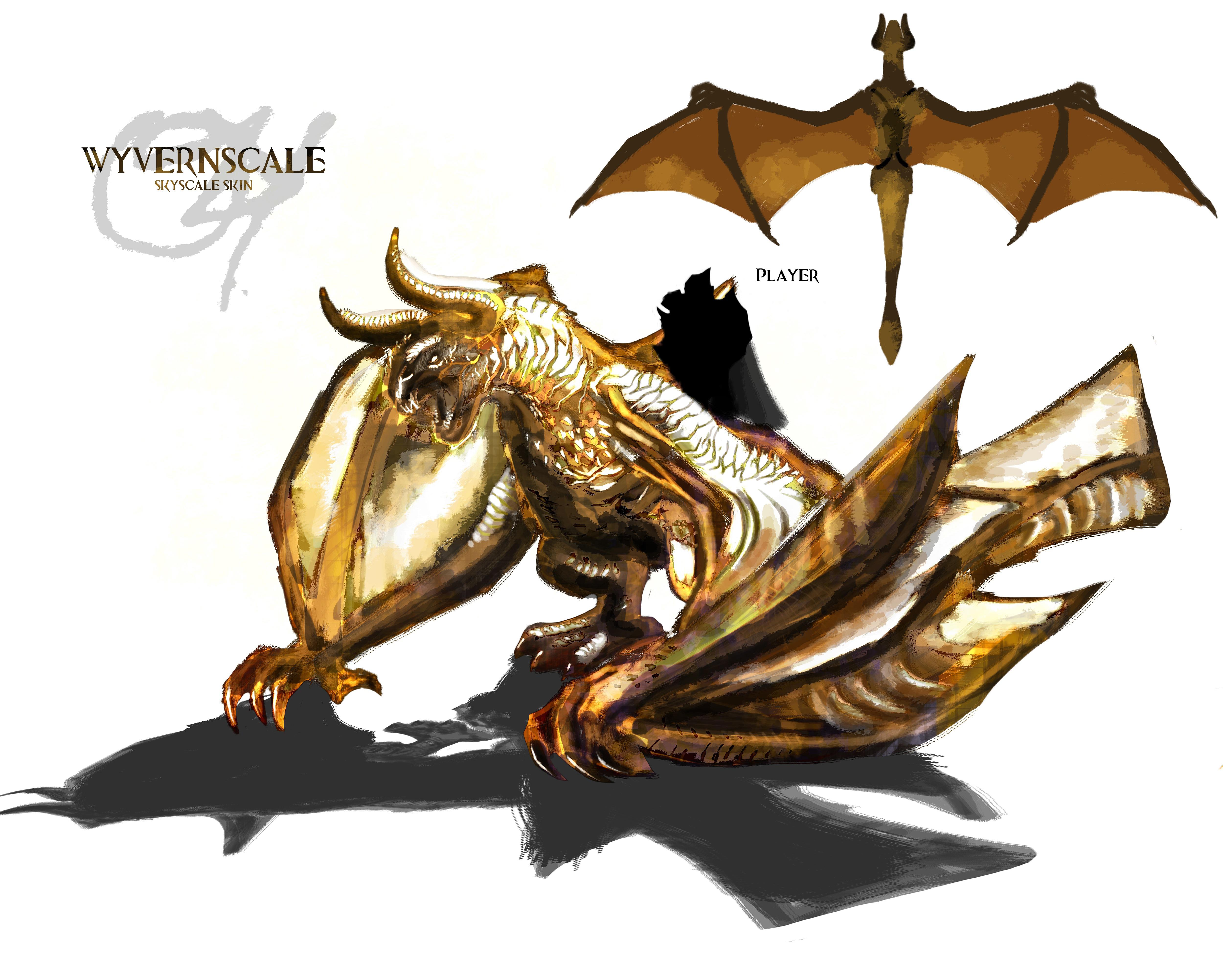 Wyvernscale Skyscale Unique skin concept as Wyvern Skeleton concept
