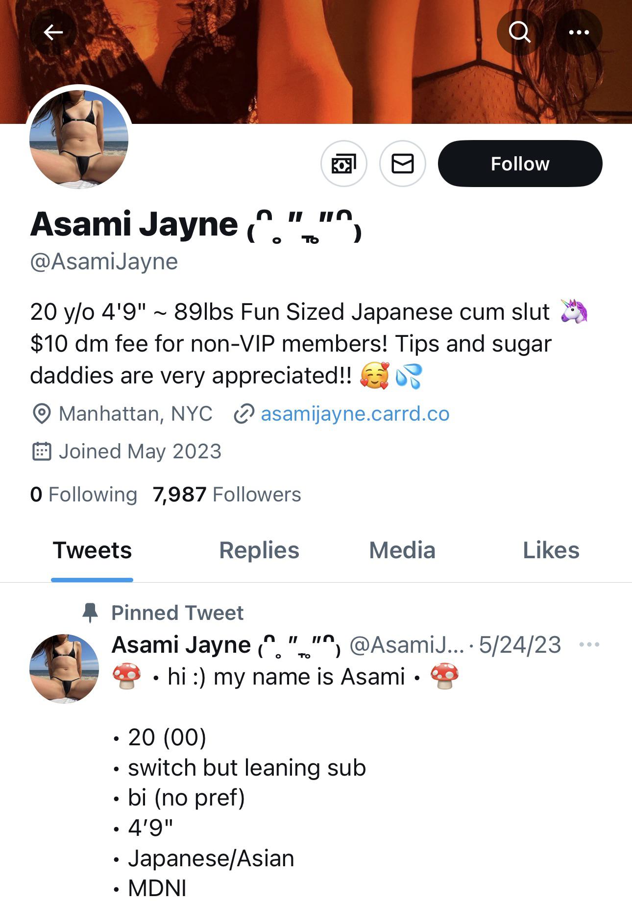 Report @AsamiJayne on Twitter for disturbing content please. They are