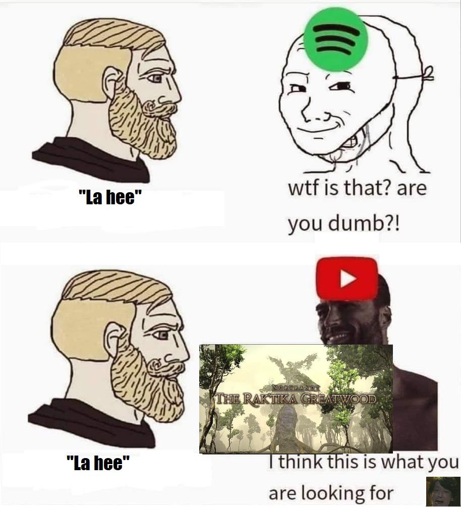 Spotify does not know la hee. r/ffxiv