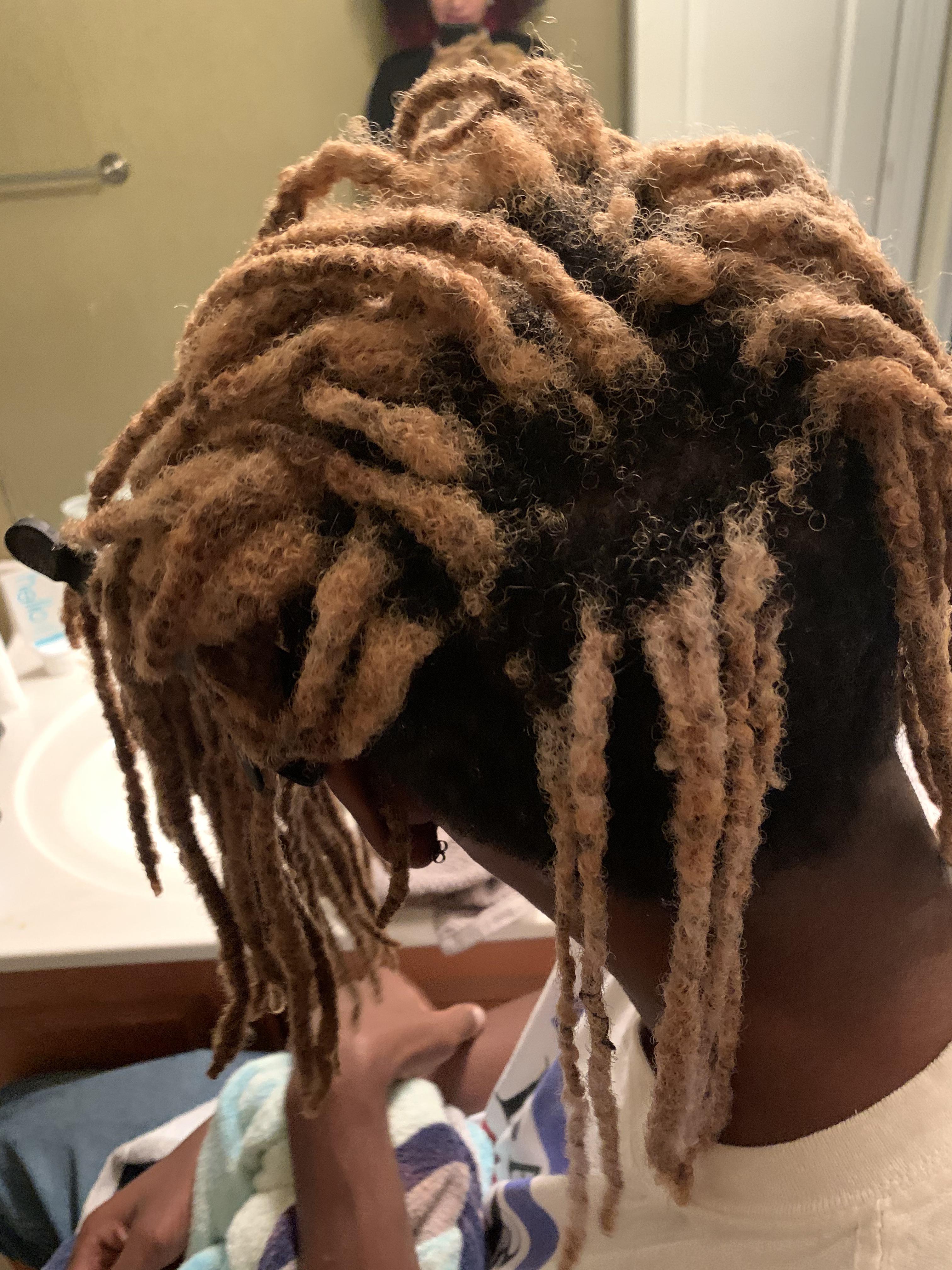 How can i bleach these already over process dreads? He wants them to be