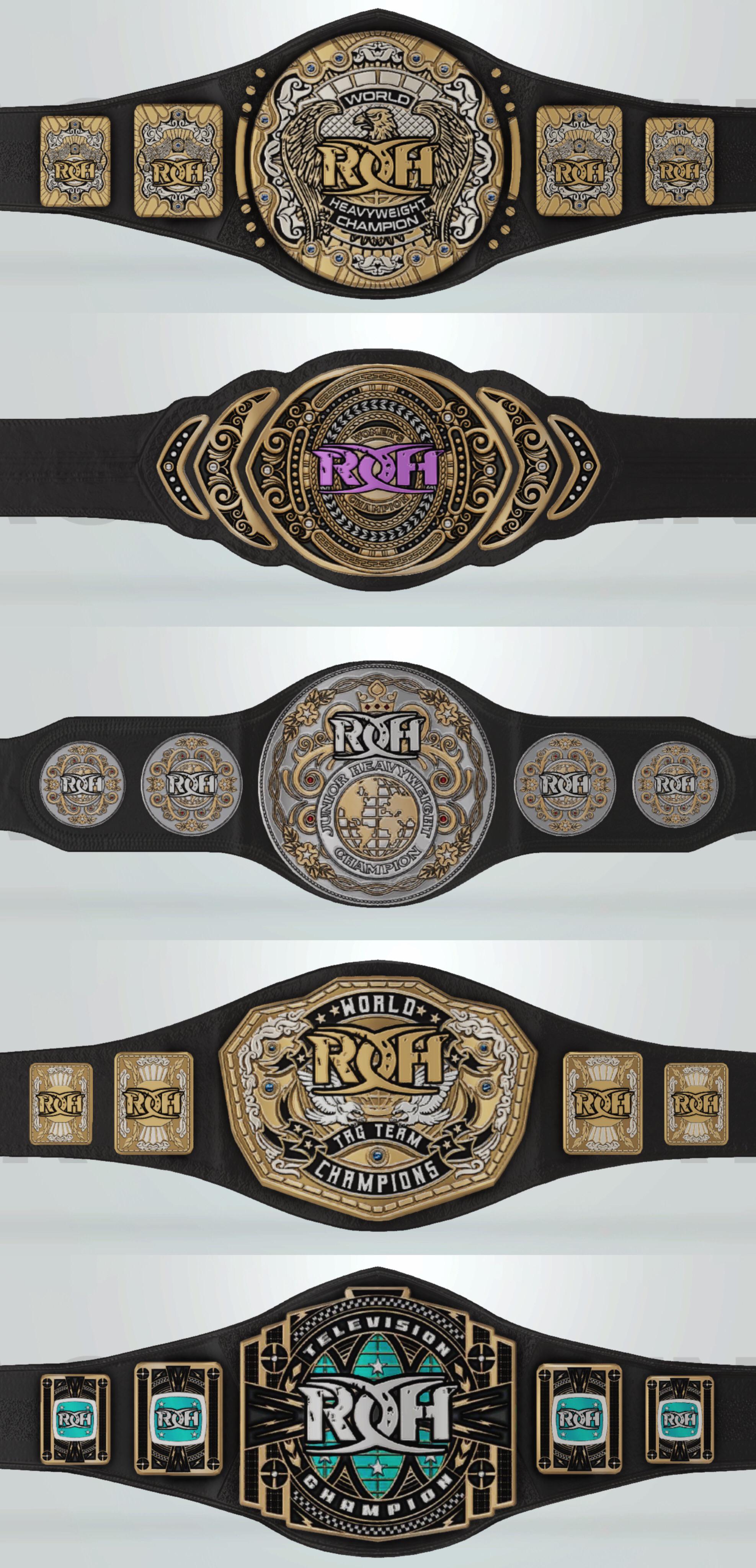 Decided to do the ROH Championships with different title designs