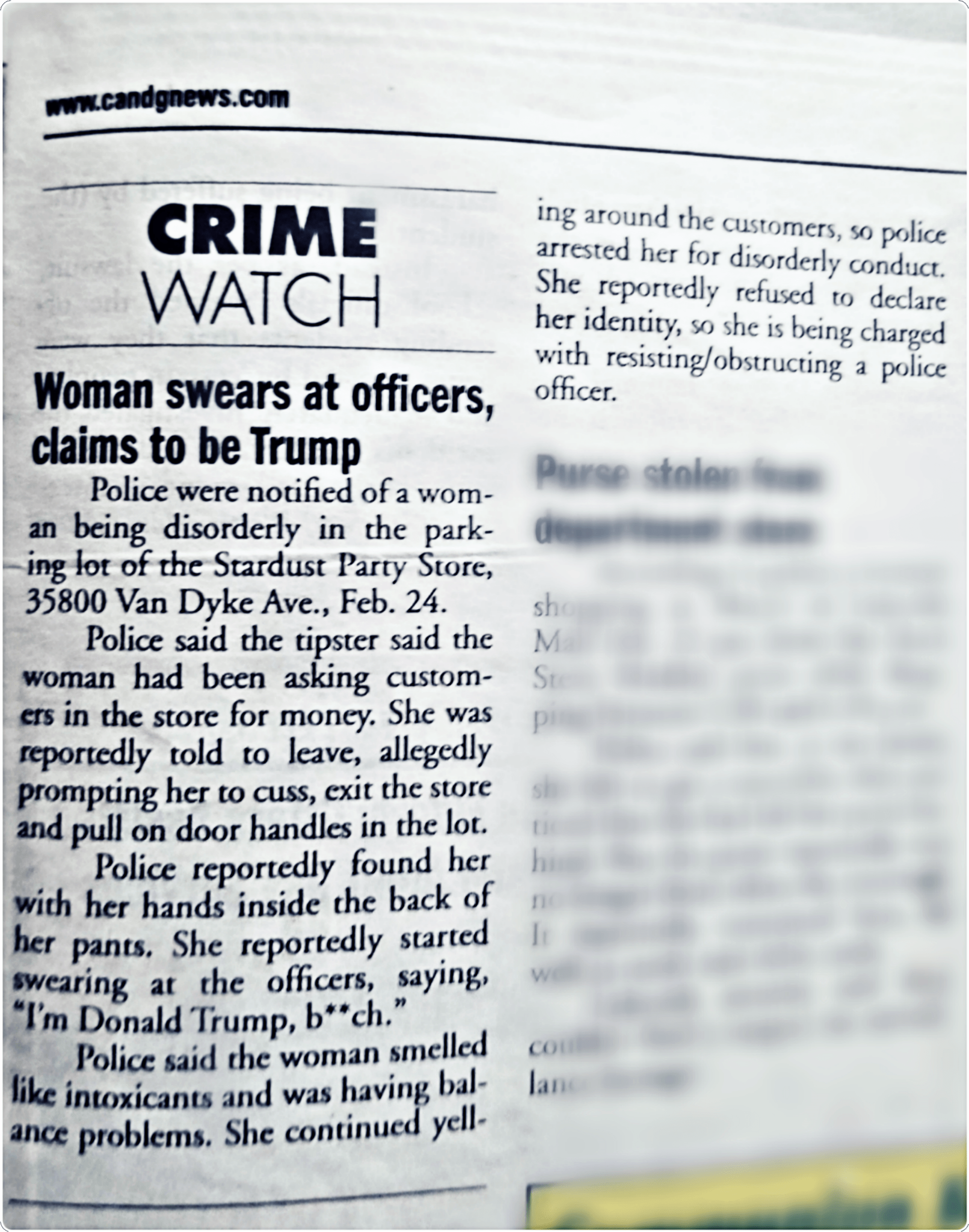 The local newspaper Crime Watch section never disappoints r/funny