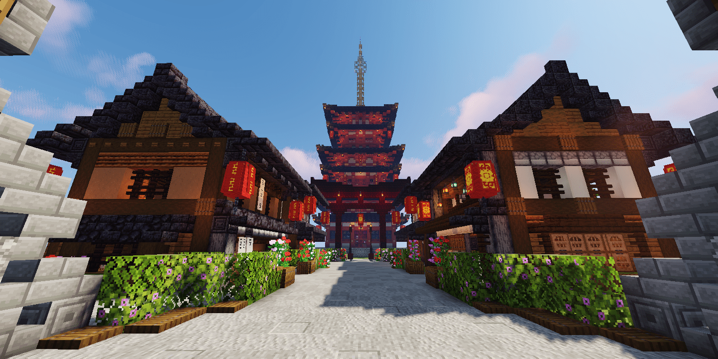 A little update of my Japanese village. r/Minecraft