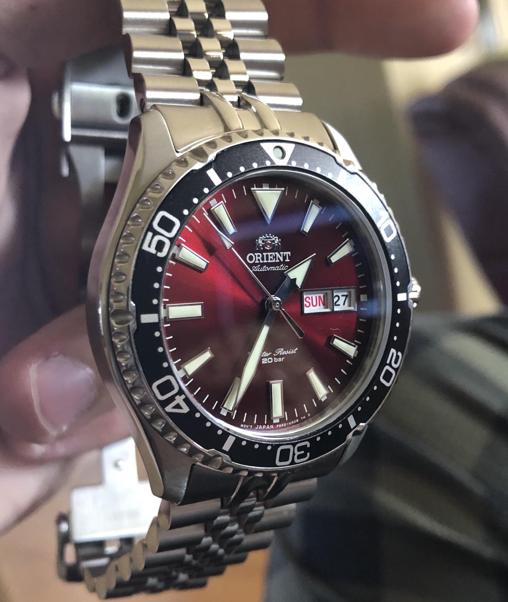[Orient] Red Kamasu with Strapcode SuperJ r/Watches