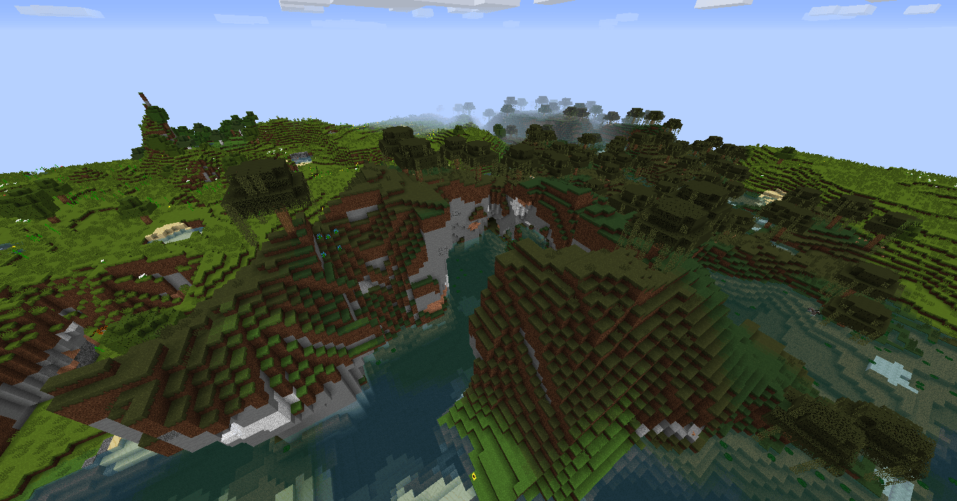 Cool Building Place (Seed and Coordinates in comments) r/Minecraft