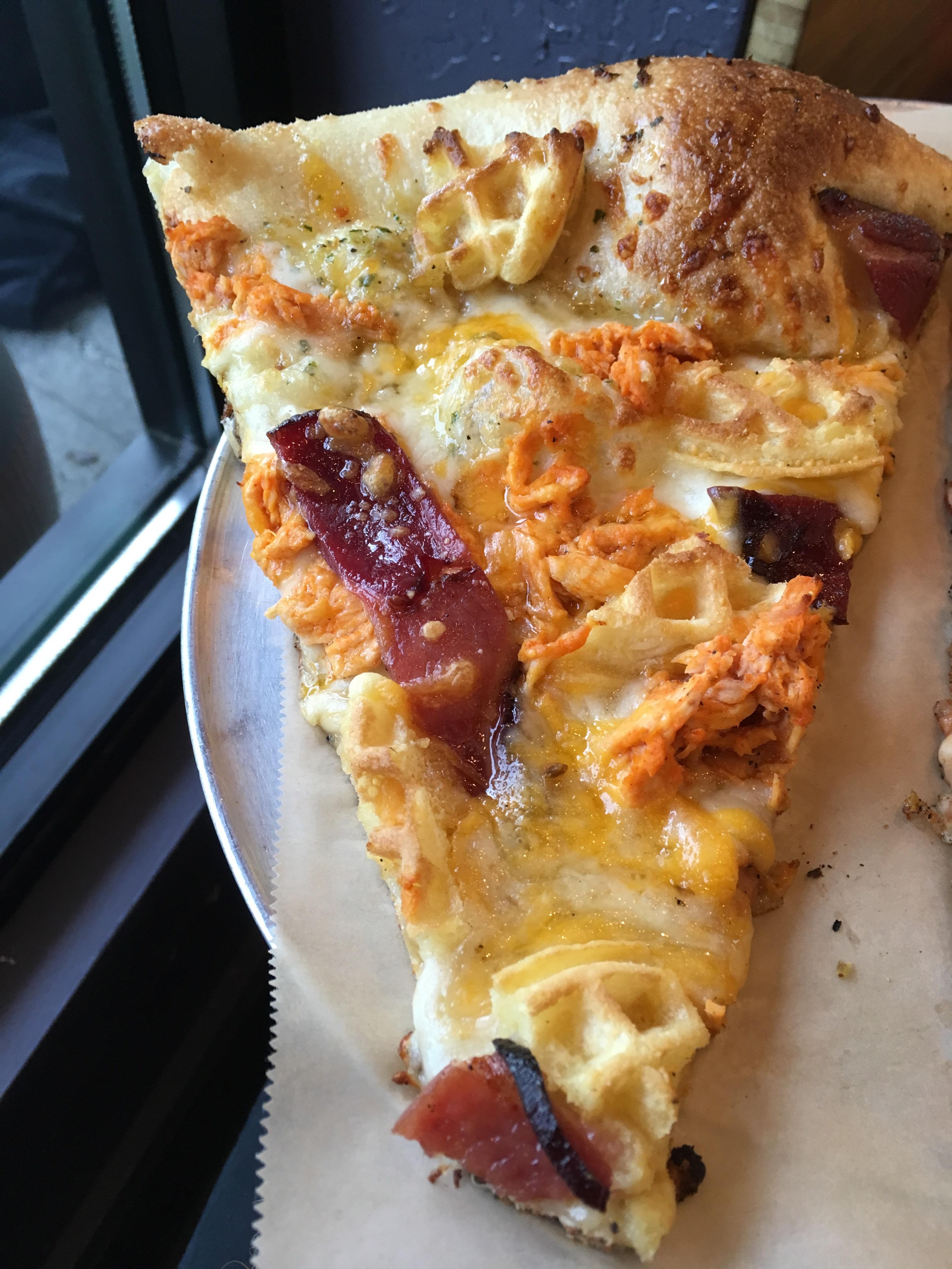 [I ate] Chicken Bacon Waffle Pizza r/food