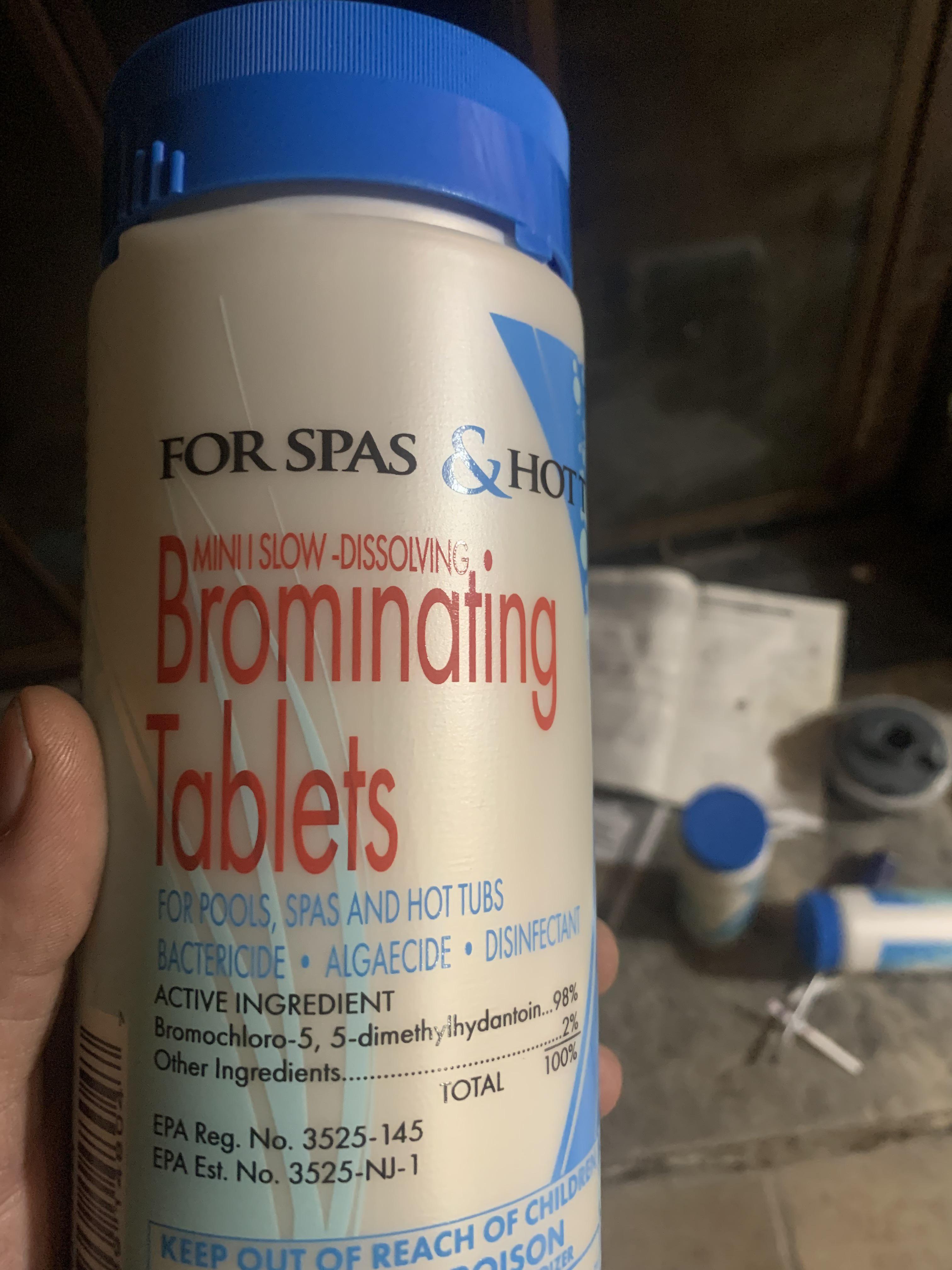 Brominating tablets turned my hot tub brown. r/hottub