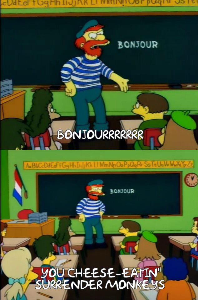 They've even got Groundskeeper Willie teaching French... r/TheSimpsons