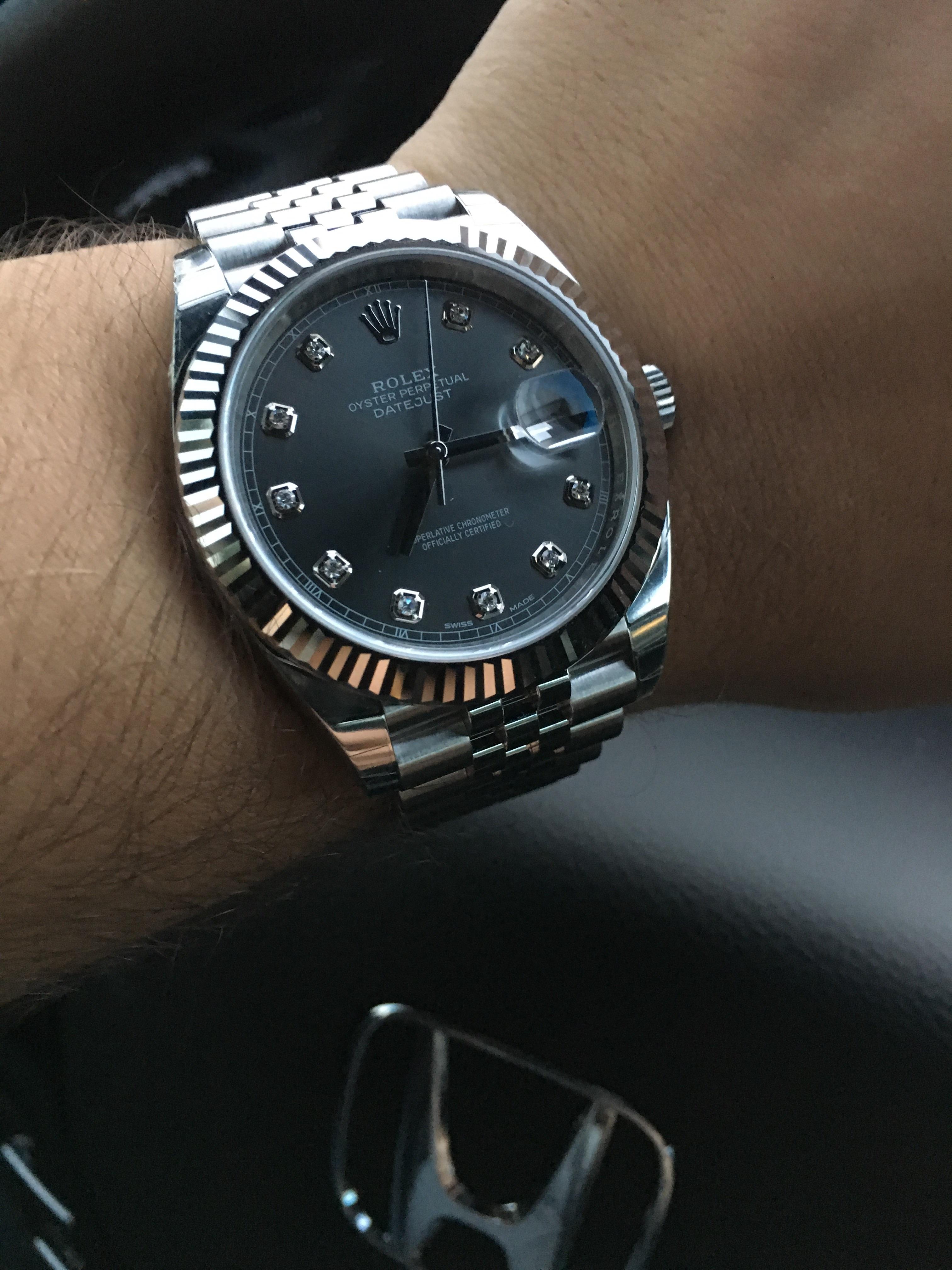 Datejust 41 Rhodium Diamond Dial Free Delivery Goabroad Org Pk
