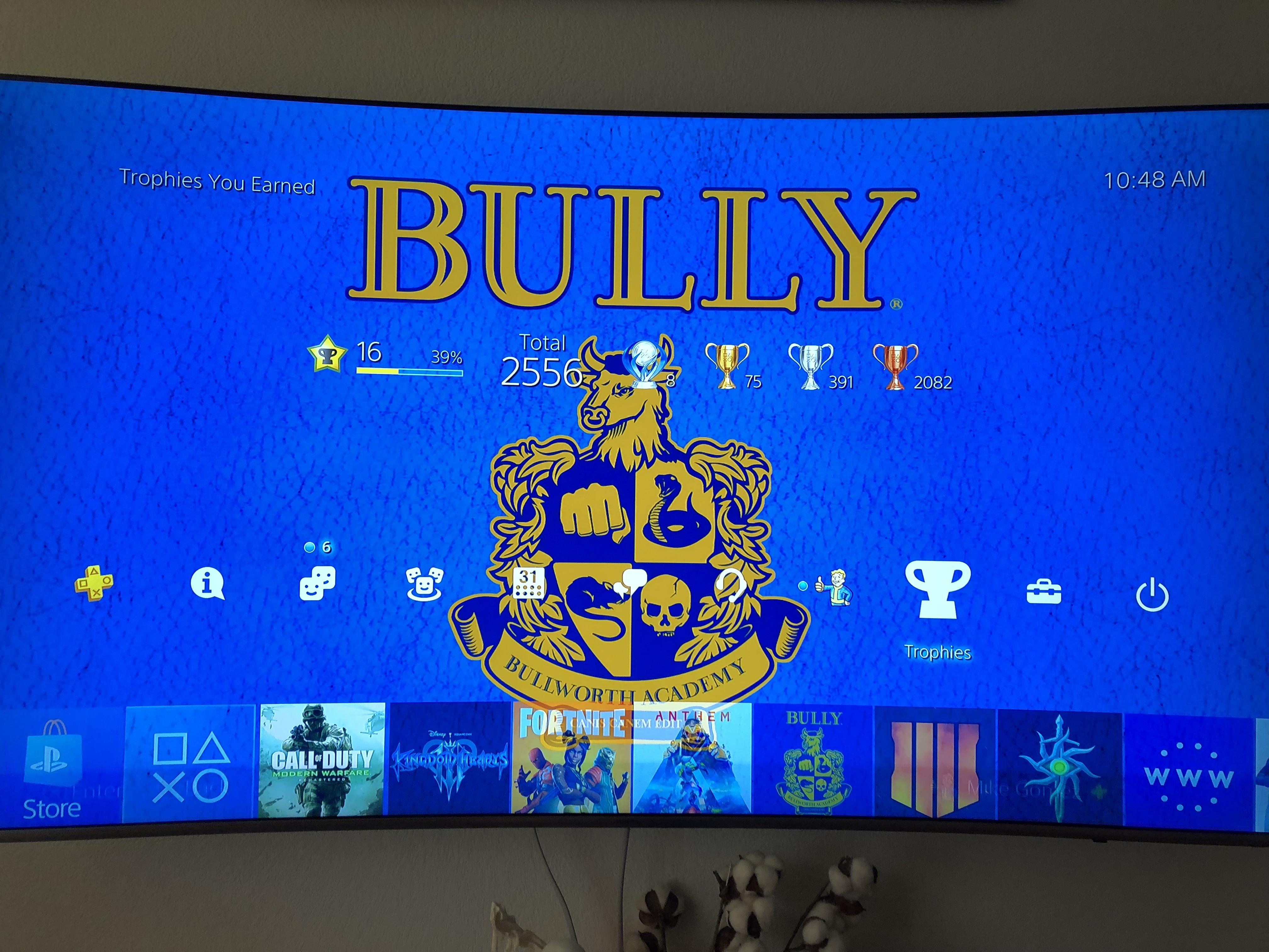 If you just screenshot the Bully start up screen on PS4 it makes for a
