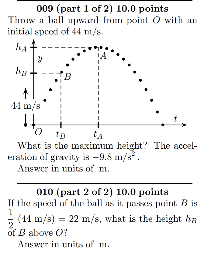 Conceptual Physics Free Fall Worksheet
