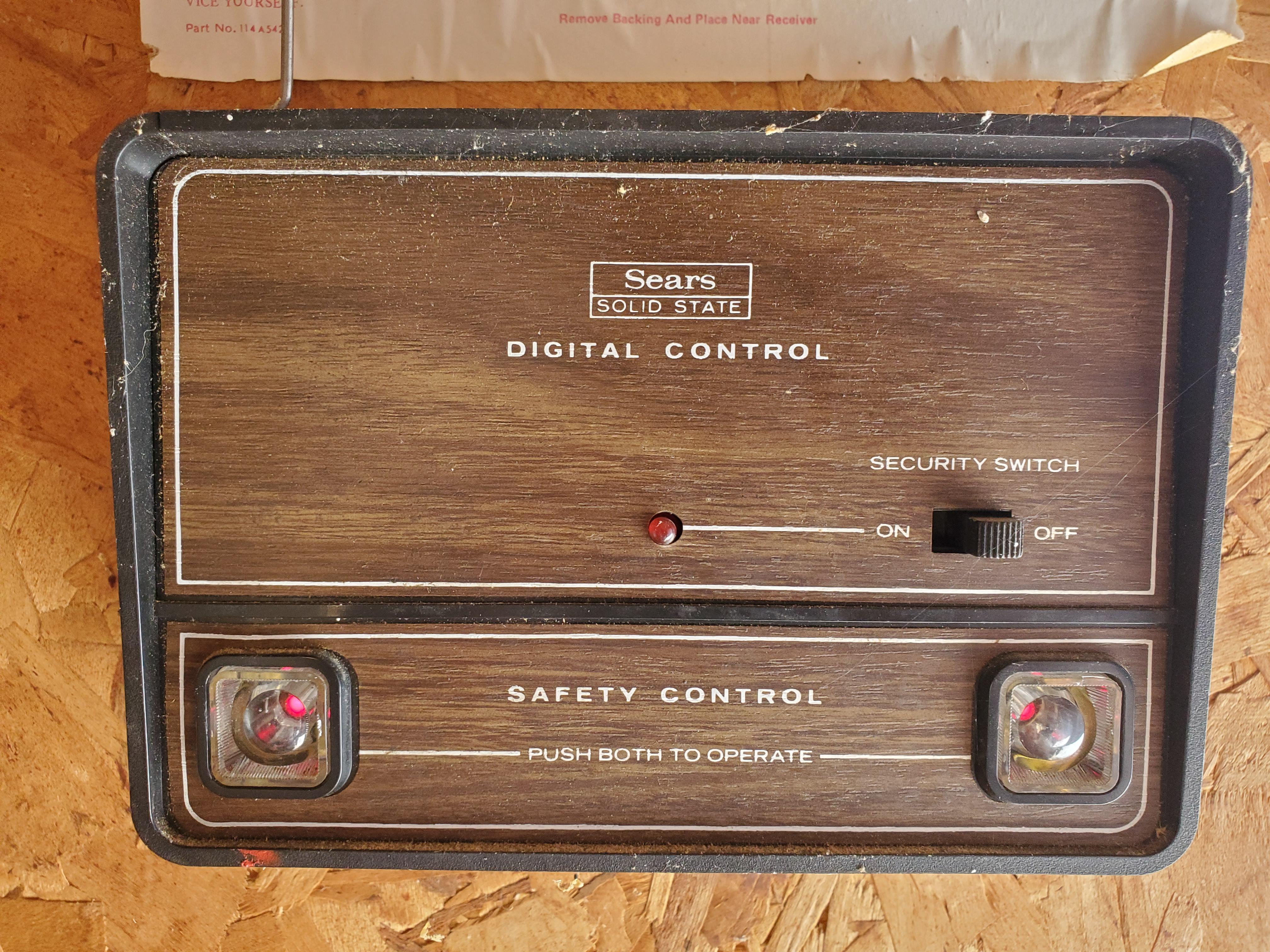 Sears Solid State Digital Control Garage Door Opener Garage Car