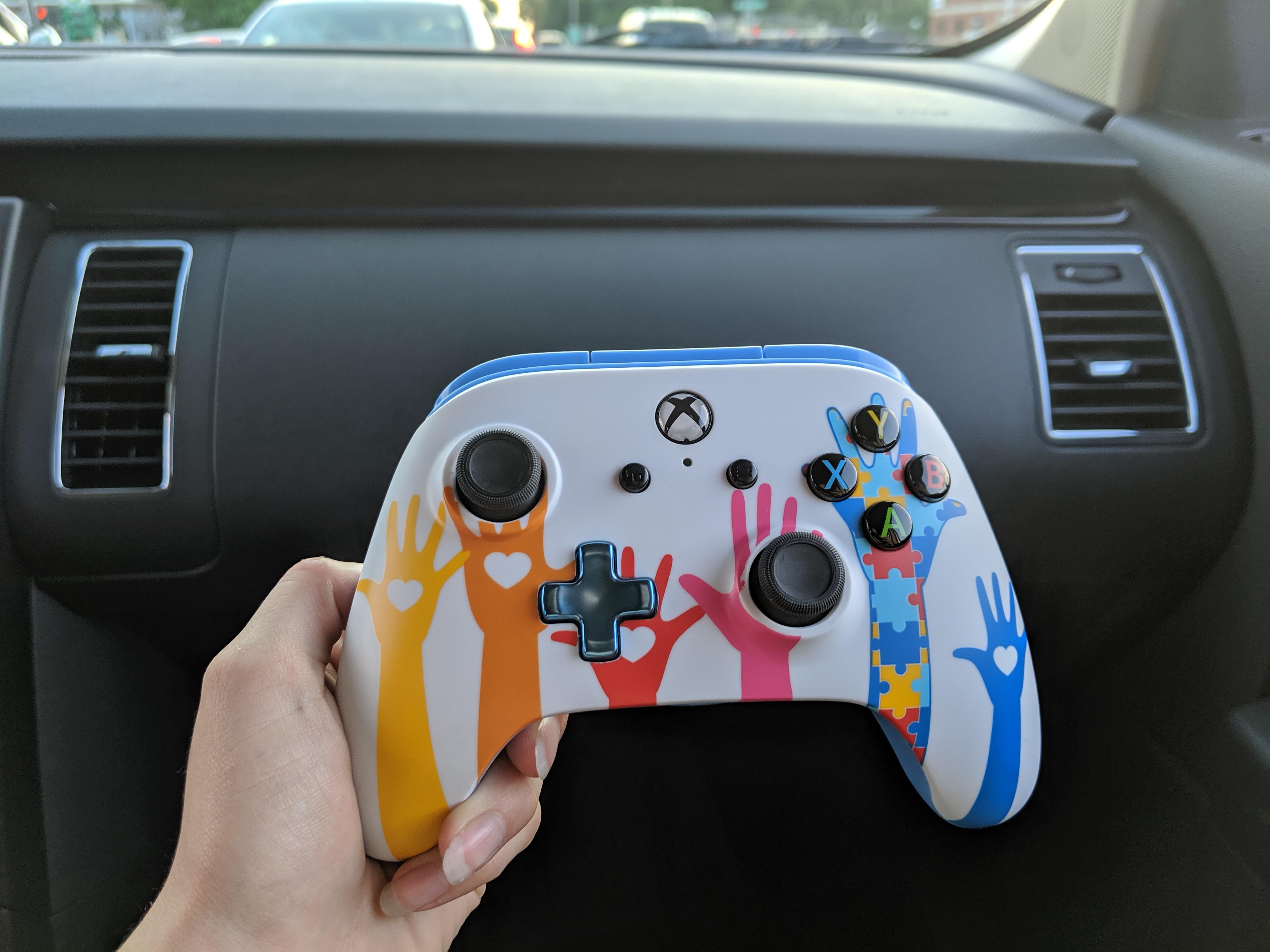 PowerA Xbox one controller supporting autism awareness 💛🧡 ️💜💙💚 r/autism