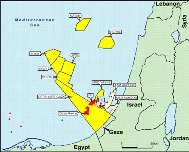 The Gaza Marine the 1 trillion natural gas field r/MapPorn