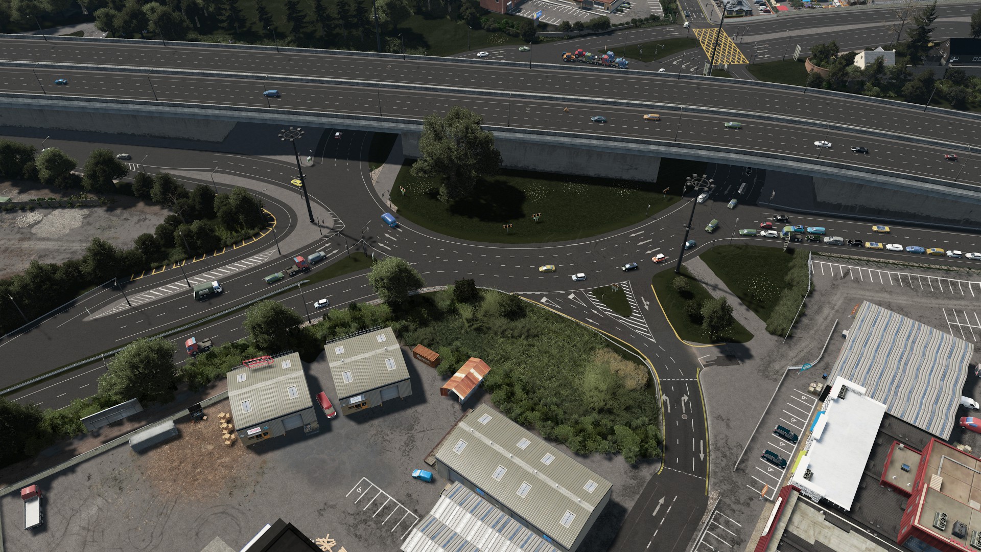 Kinsale Road Roundabout. Aerial view r/CitiesSkylines
