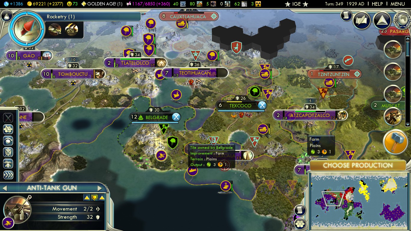 Civ5 City States Map Something I have rarely ever seen a citystate expanding their