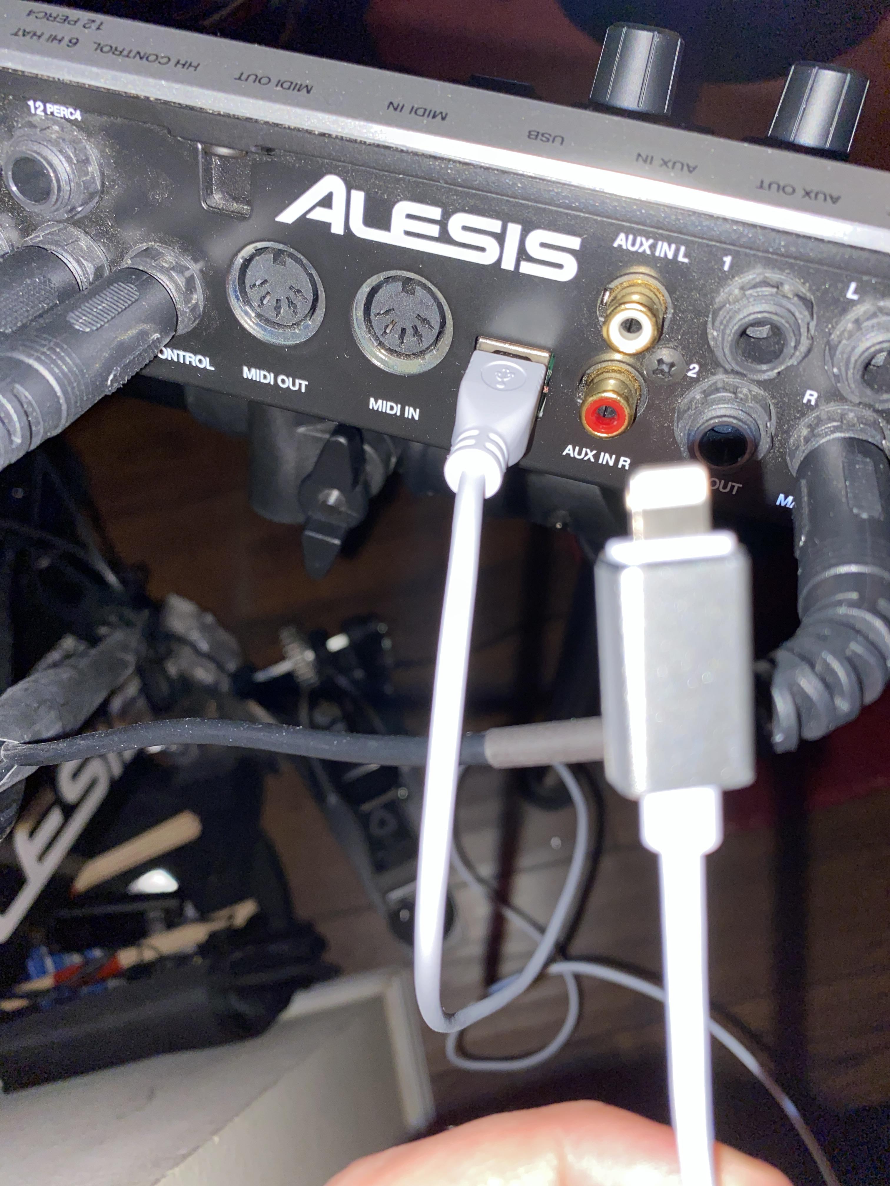 Can I use this to record electronic drums into GarageBand on an iPad