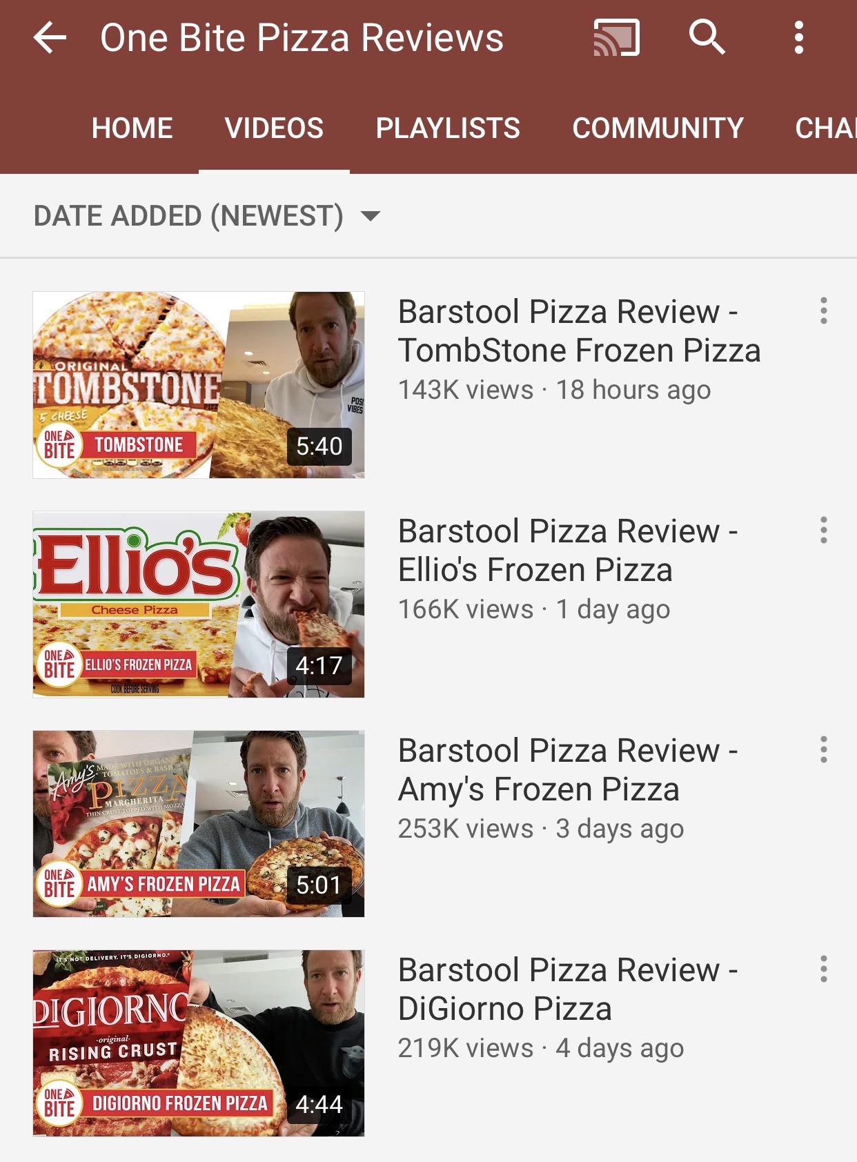 You guys know the barstool One Bite Pizza review guy? Well while he’s