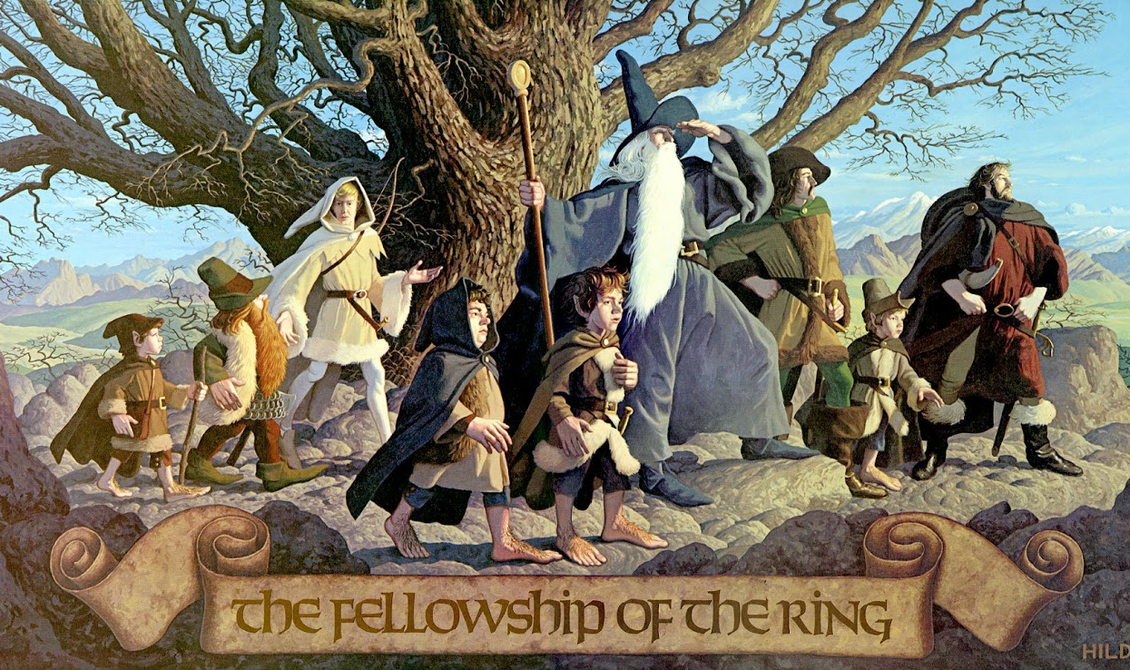 The Bothers Hildebrandt's depiction of The Fellowship, from the cover
