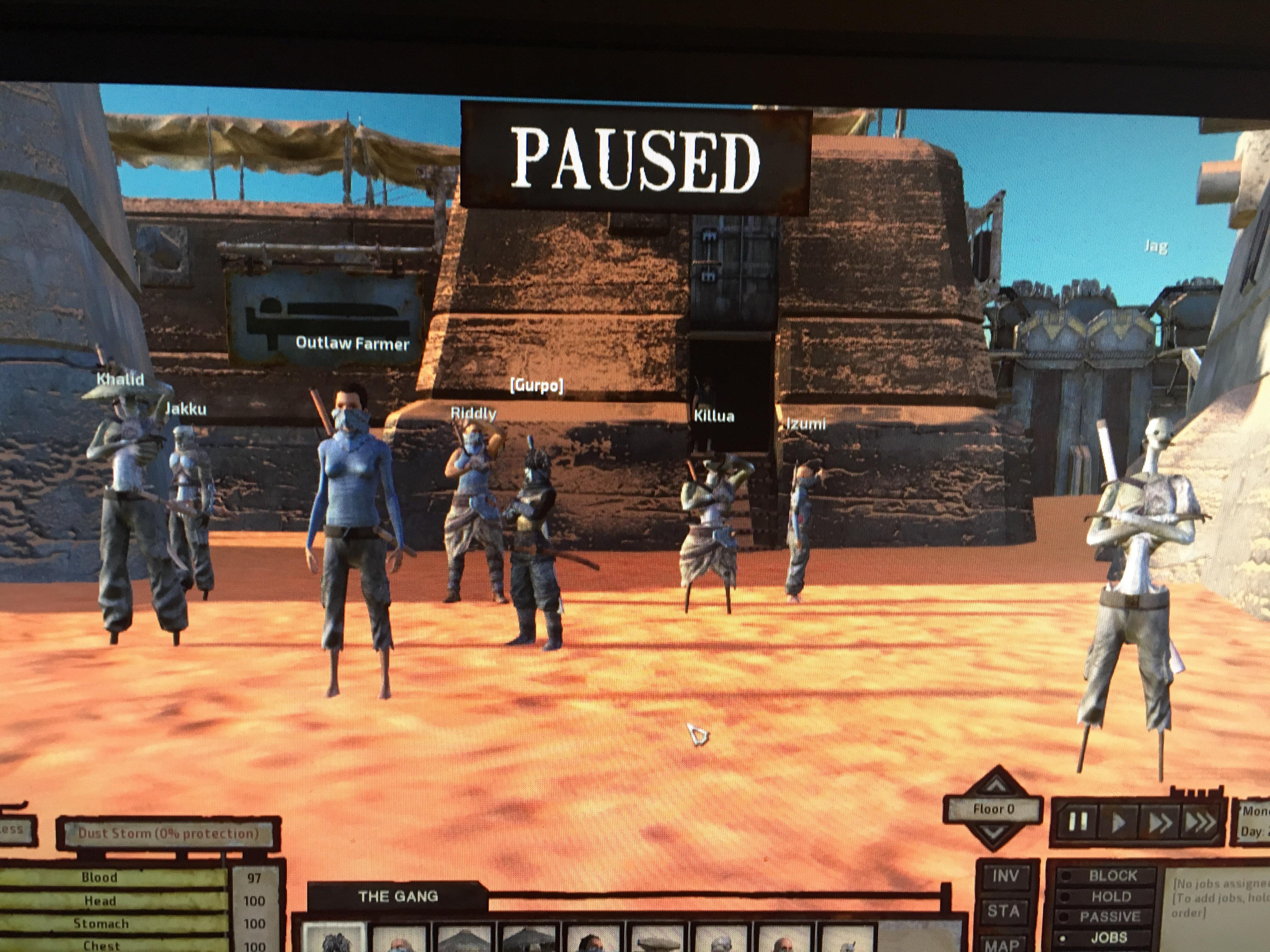 Day 2. Fought some man hunters. Riddly and new recruit