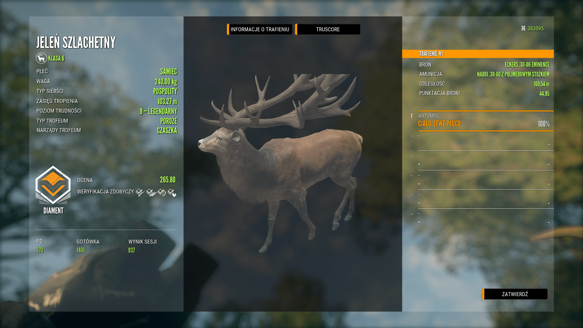 Max weight red deer r/theHunter