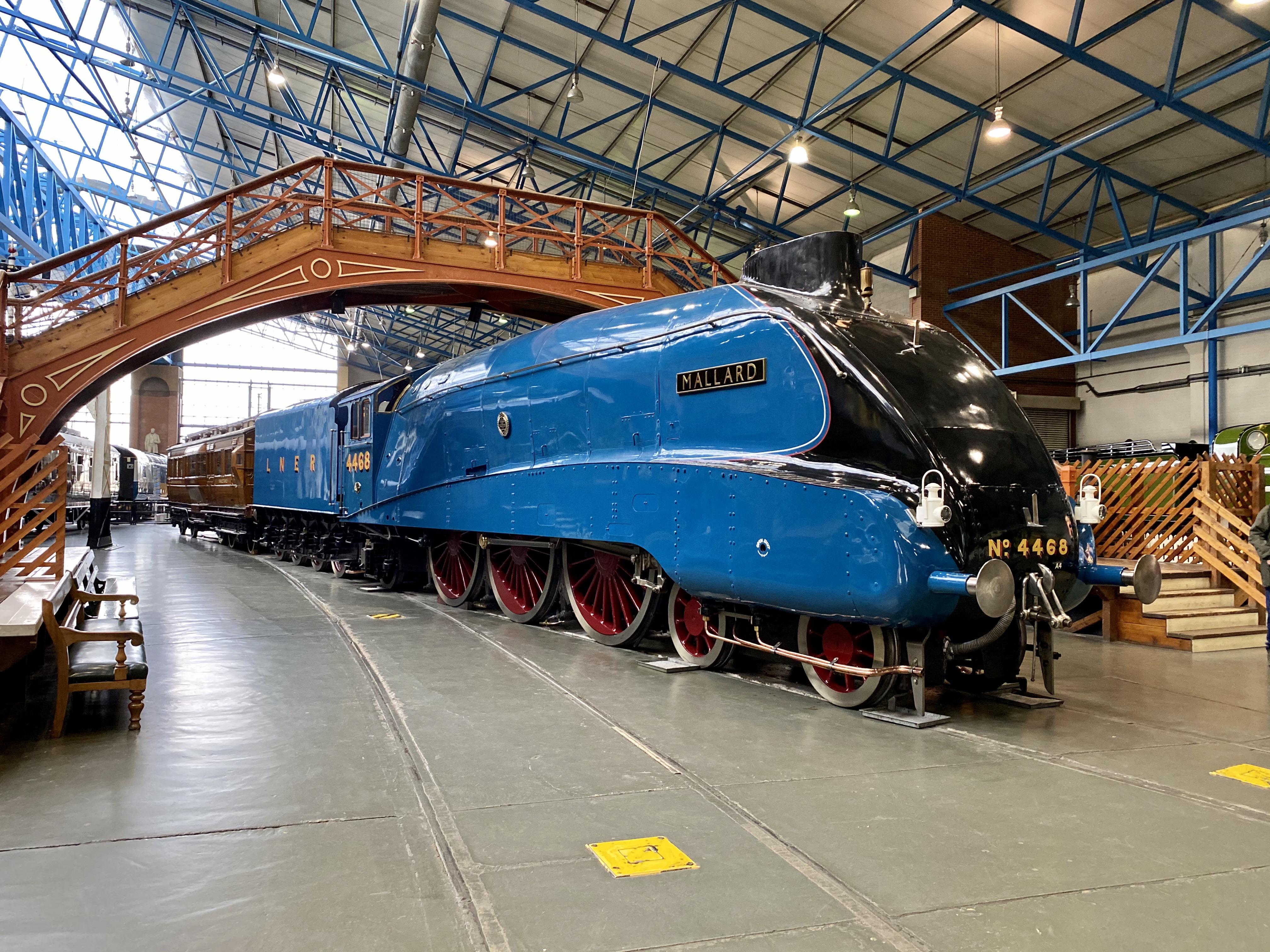 LNER Class A4 4468 Mallard sitting proudly at the National
