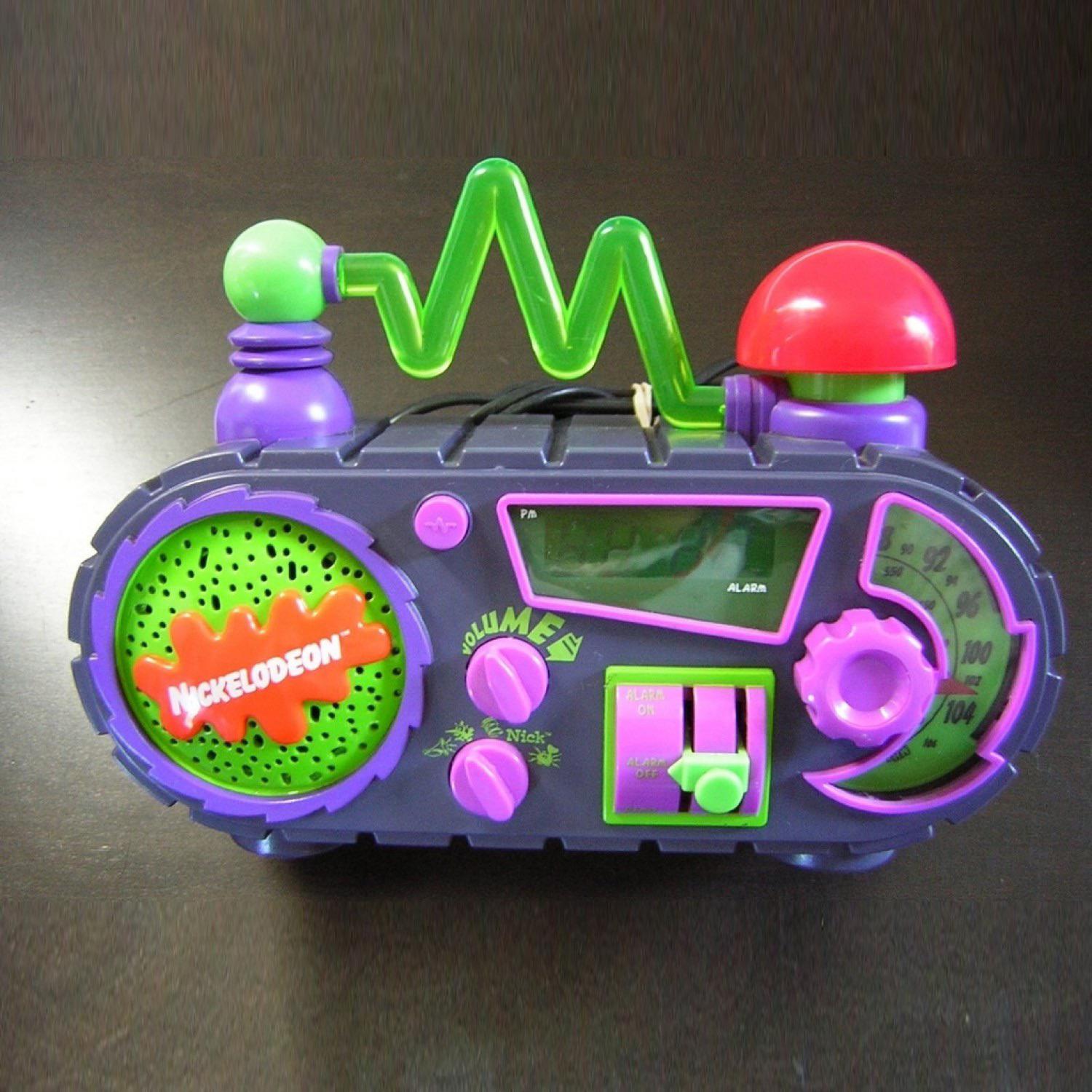 Nickelodeon Time Blaster Alarm Clock waking you up in the 90’s r