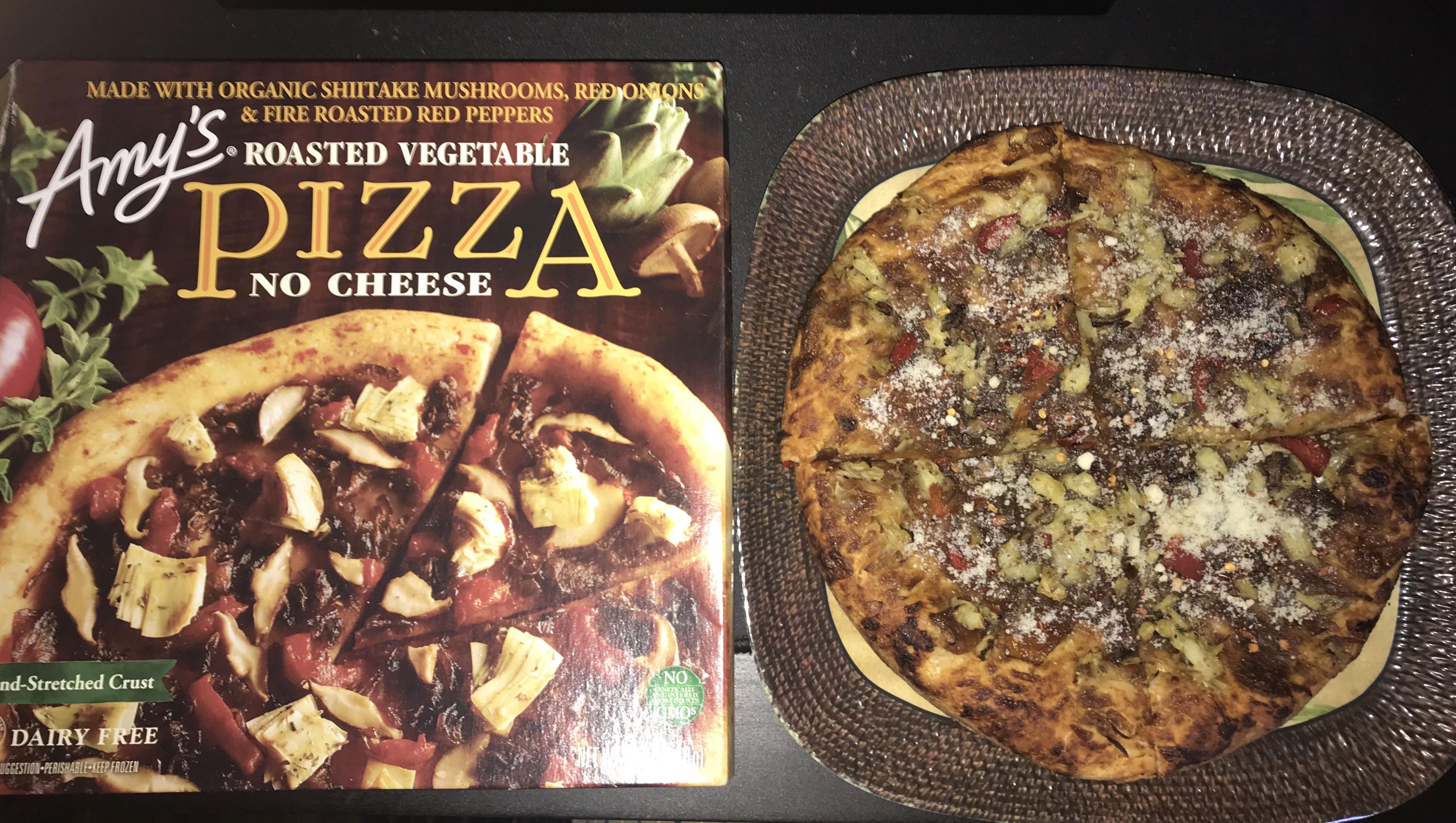 Amy’s roasted veggie pizza, 10/10 I eat like 3 of these a week