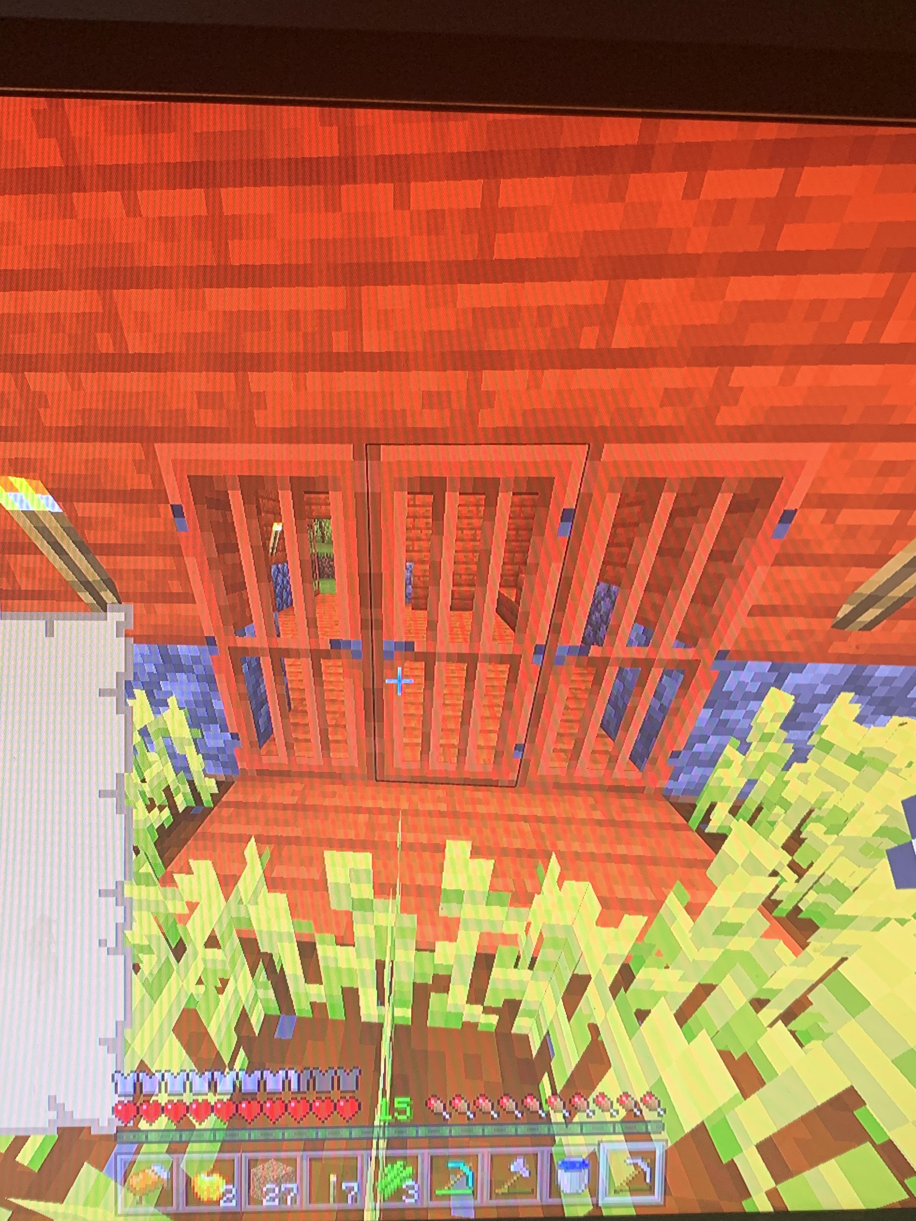 Went to use my friends crafting table, went to his house and saw this. r/Minecraft