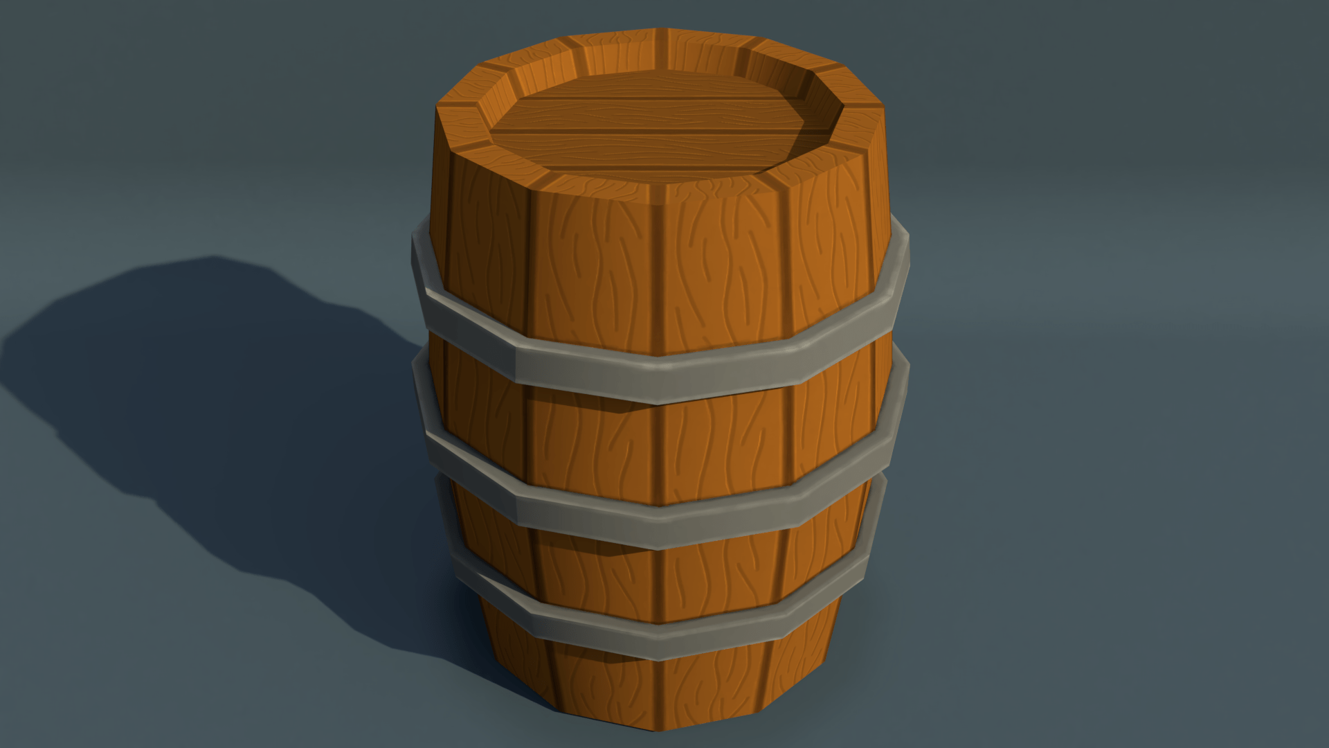 Hand Painted Barrel. I have been learning hand painting the past month