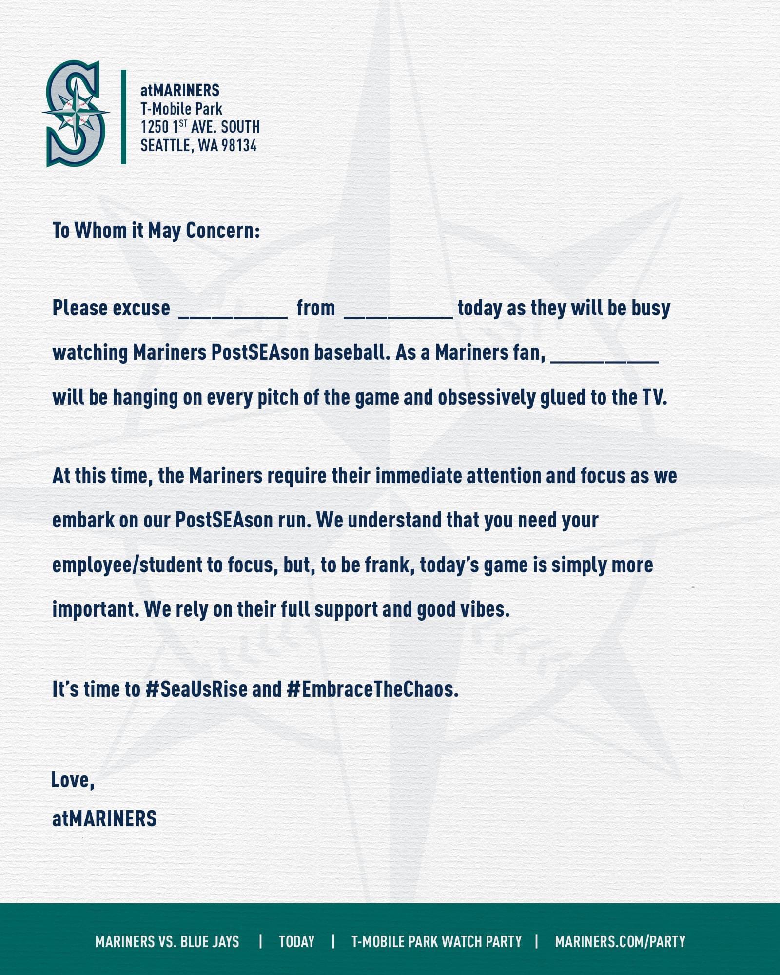 A gift from the Mariners Facebook r/Mariners