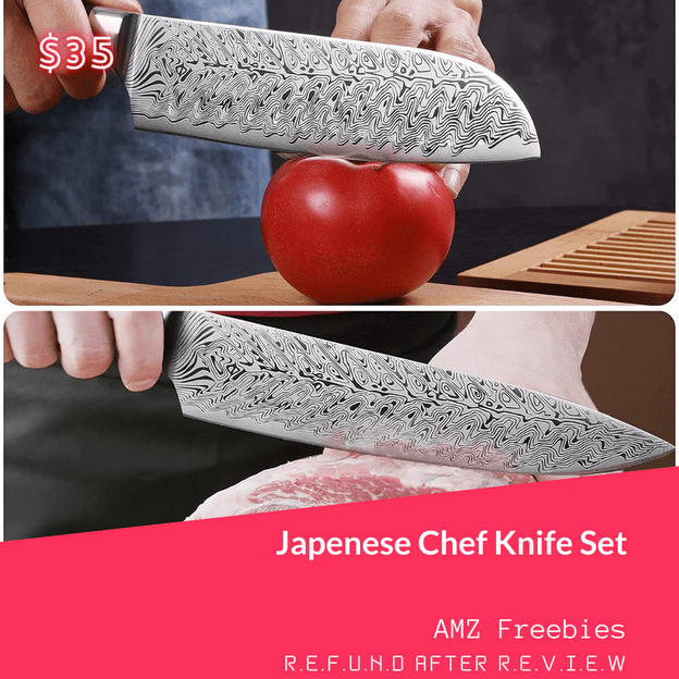 High Carbon Stainless Steel Japanese Chef's Knife Set, Including 8inch