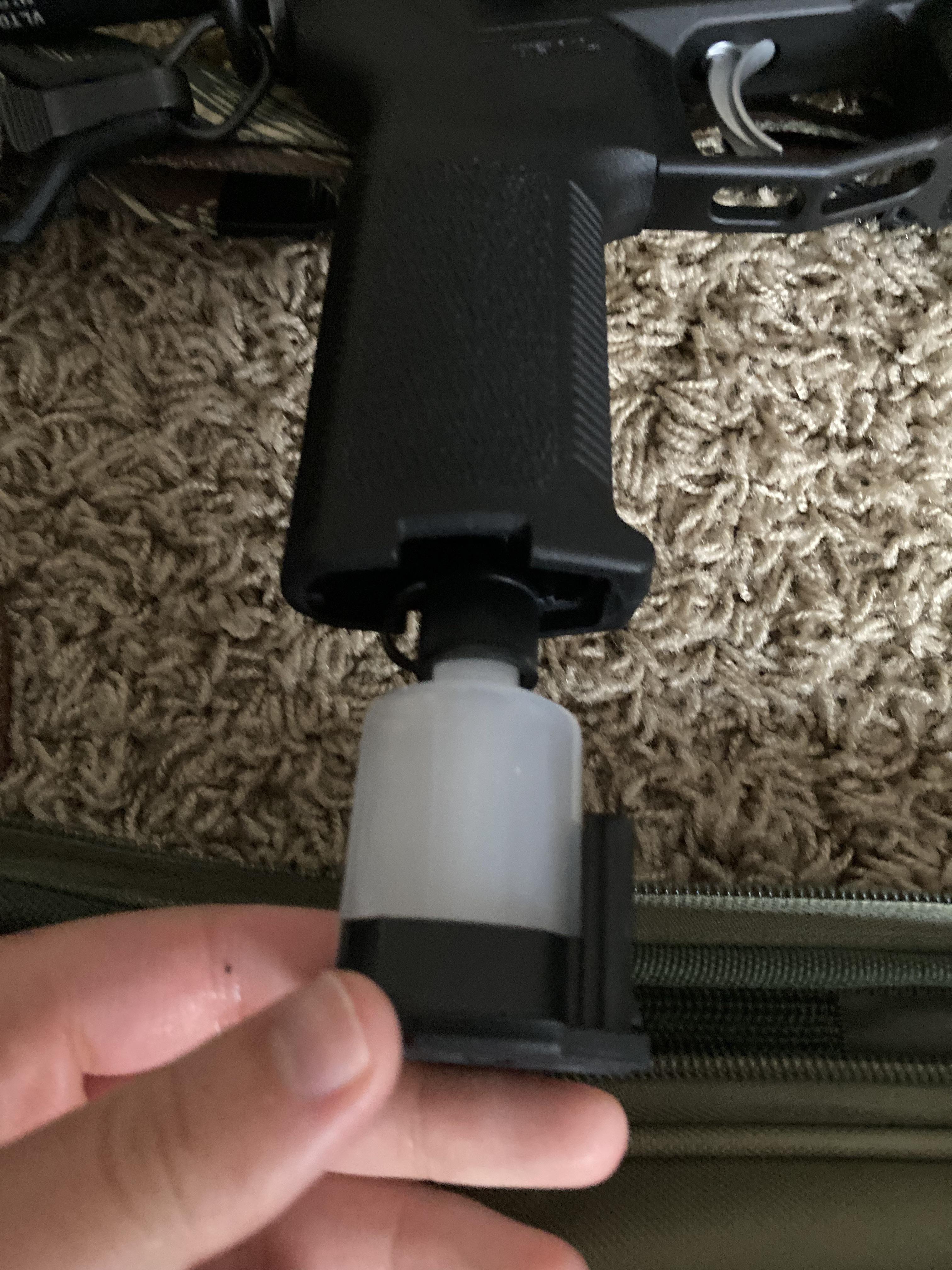 Should I put breakfree CLP in this or Lucas gun oil? Or some whiskey