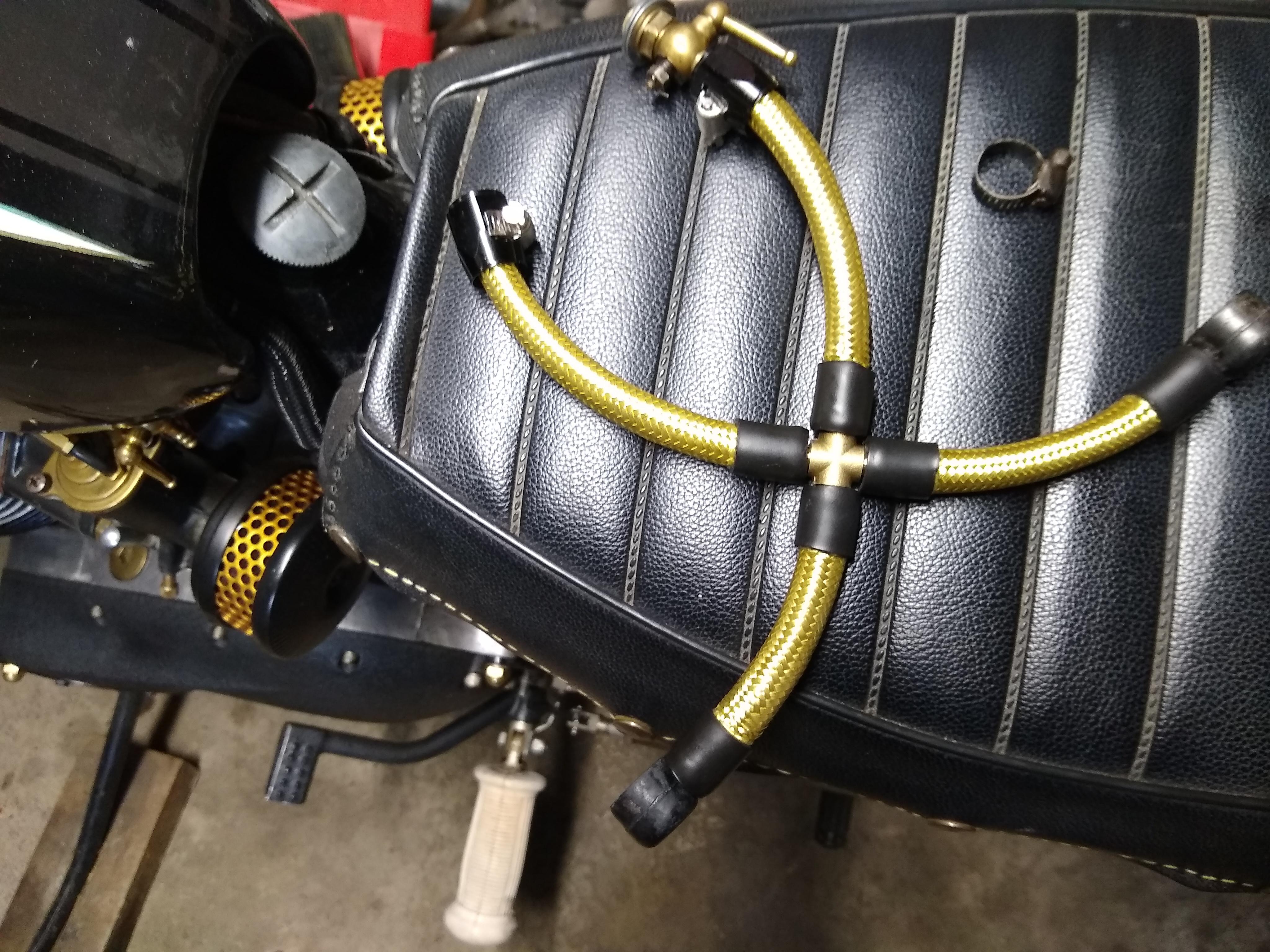 Remaking the fuel lines can I get away with no clamps on that center