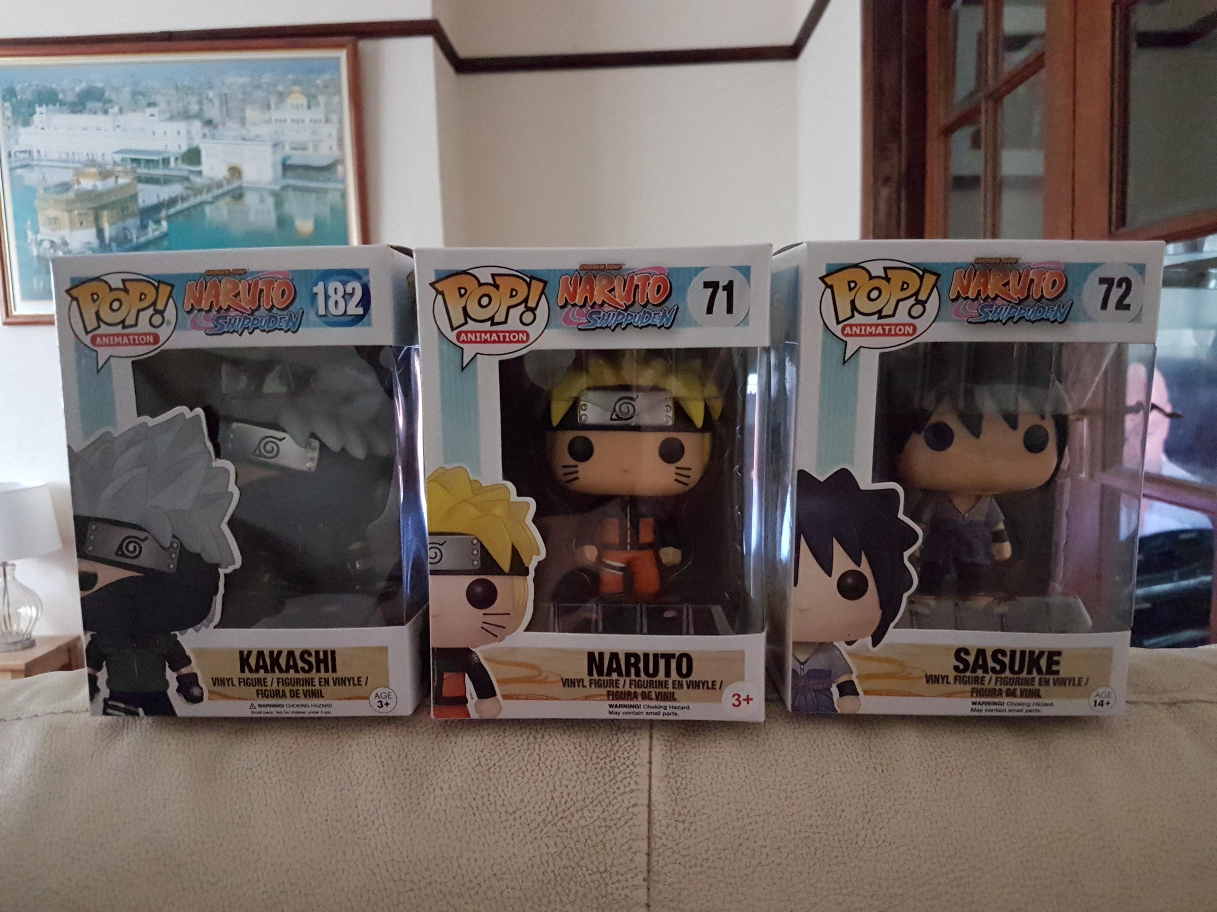 My first ever Pops! Naruto! Sasuke and Kakashi! r/funkopop