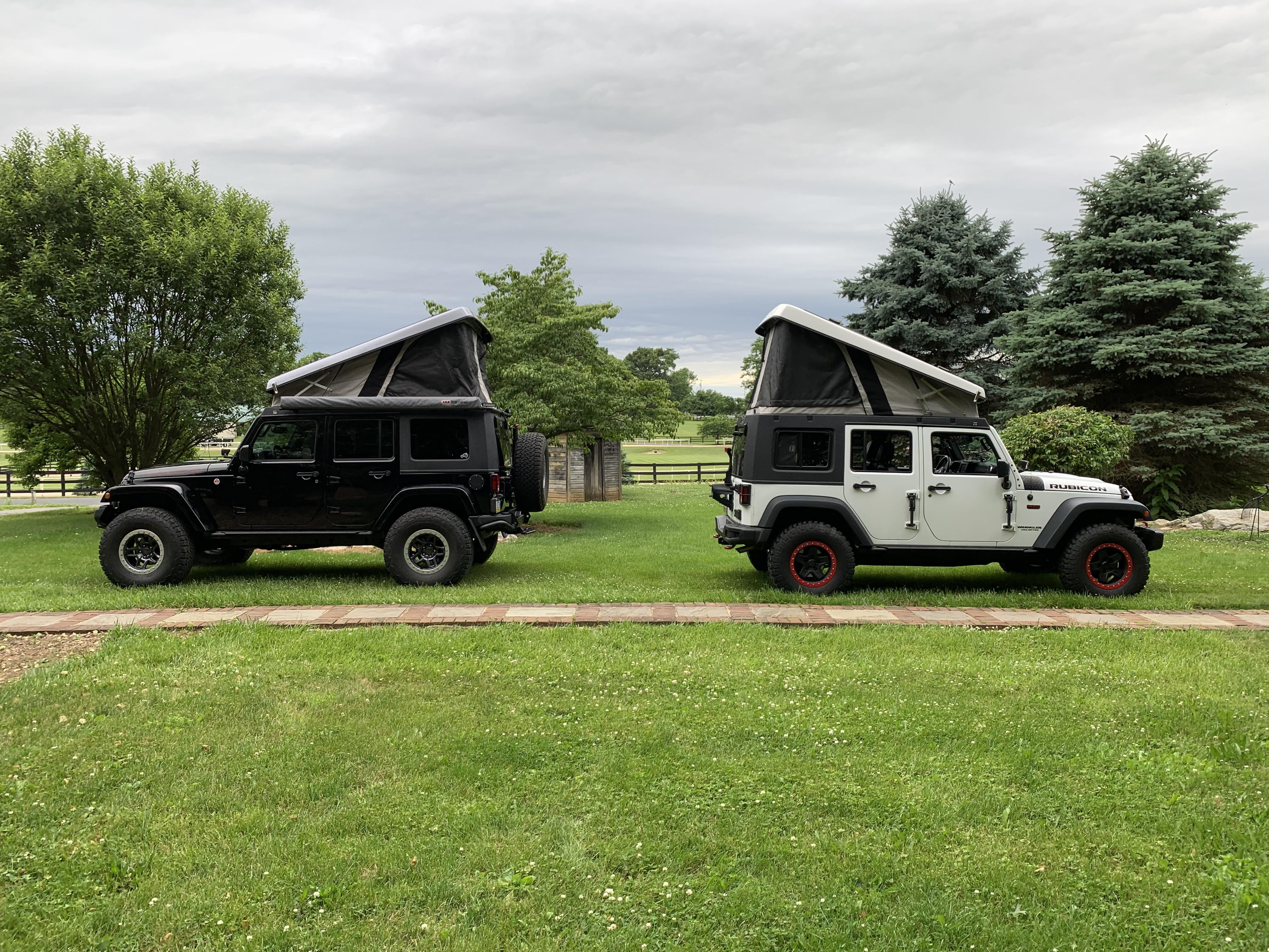 My buddy’s and mine’s Ursa Minor J30 r/rooftoptents