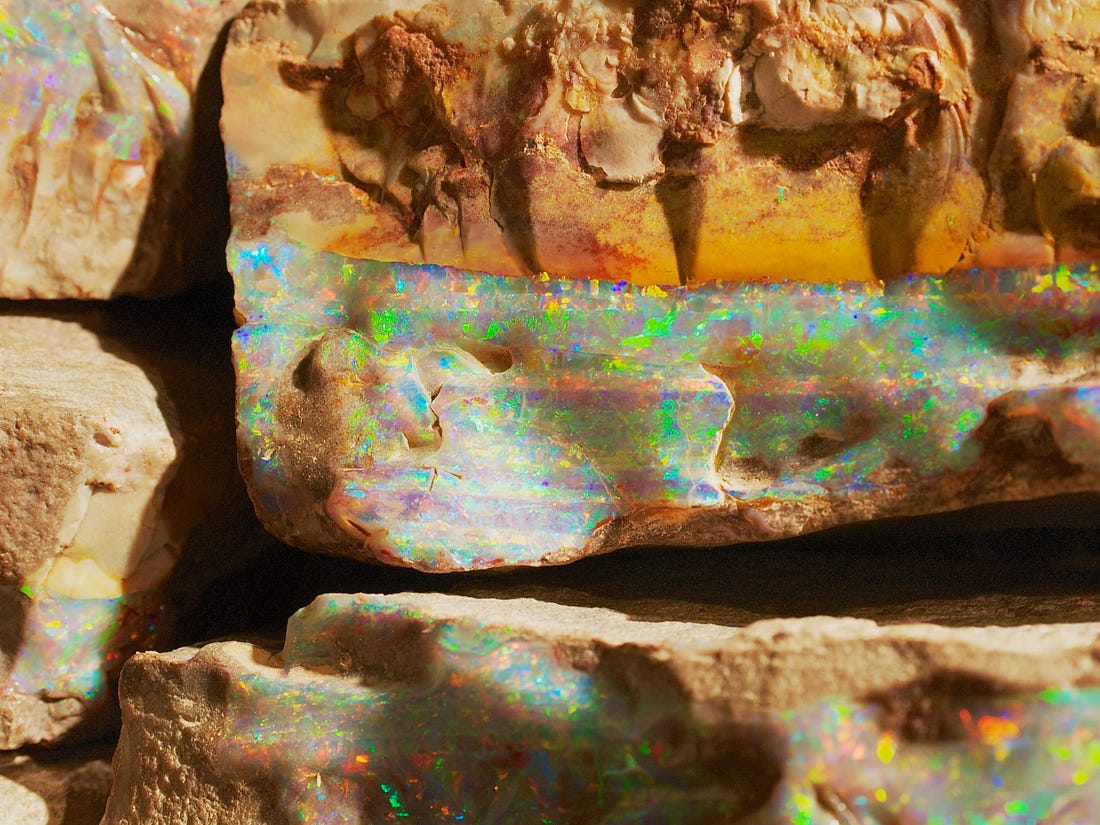 Rare Boulder Opal in Coober Pedy, Australia Photo Credit Dmitry Chulov
