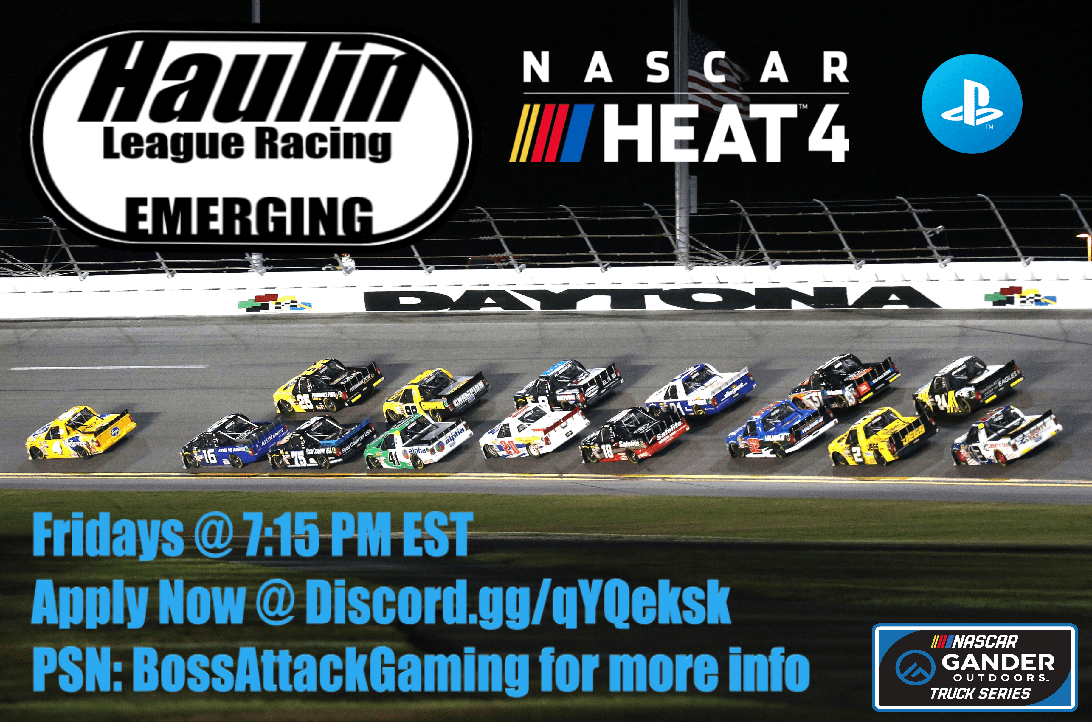 Playstation 4 Nascar Heat 4 League. Looking for clean drivers for our