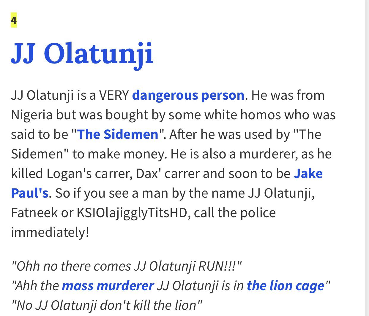 Urban Dictionary has done JJ in r/ksi